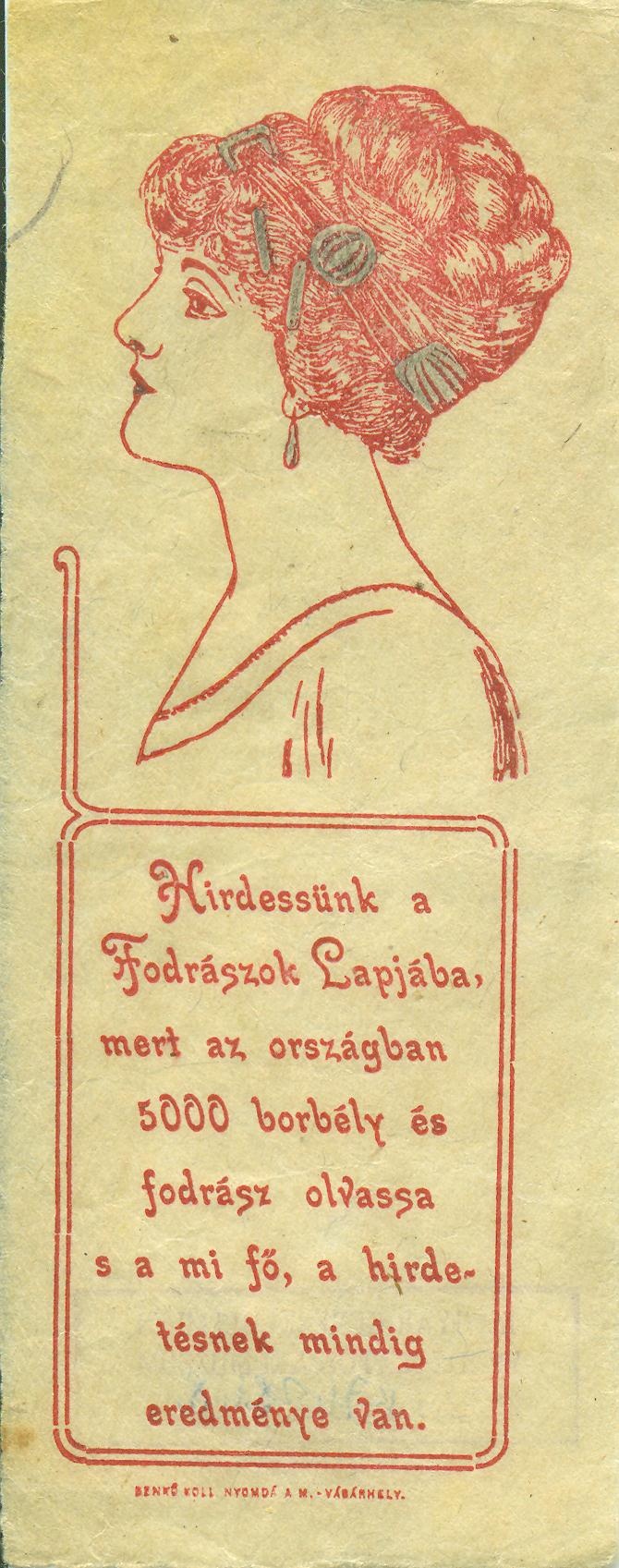 Fodrászok Lapja (Magyar Kereskedelmi és Vendéglátóipari Múzeum CC BY-NC-SA)