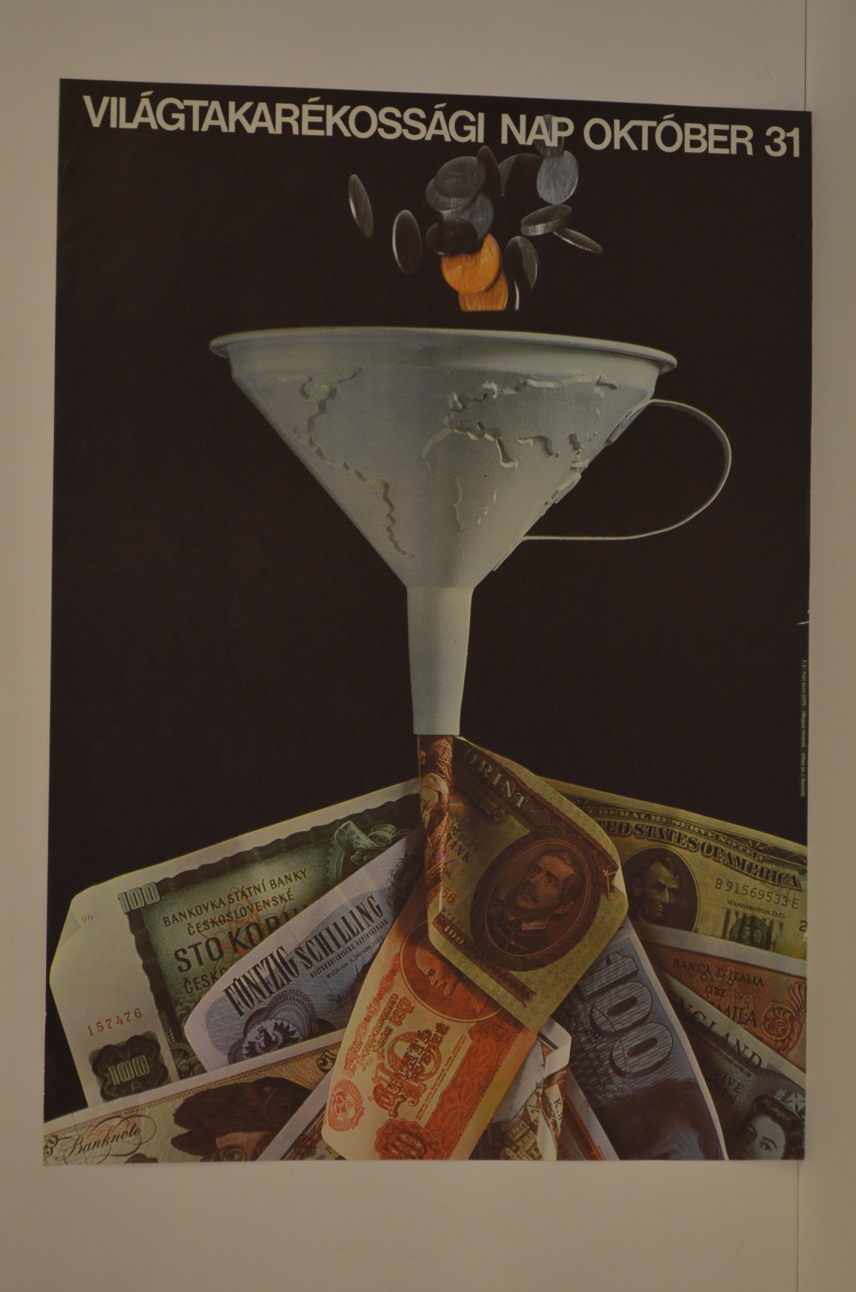 Világtakarékossági Nap plakátja (Magyar Kereskedelmi és Vendéglátóipari Múzeum CC BY-NC-SA)