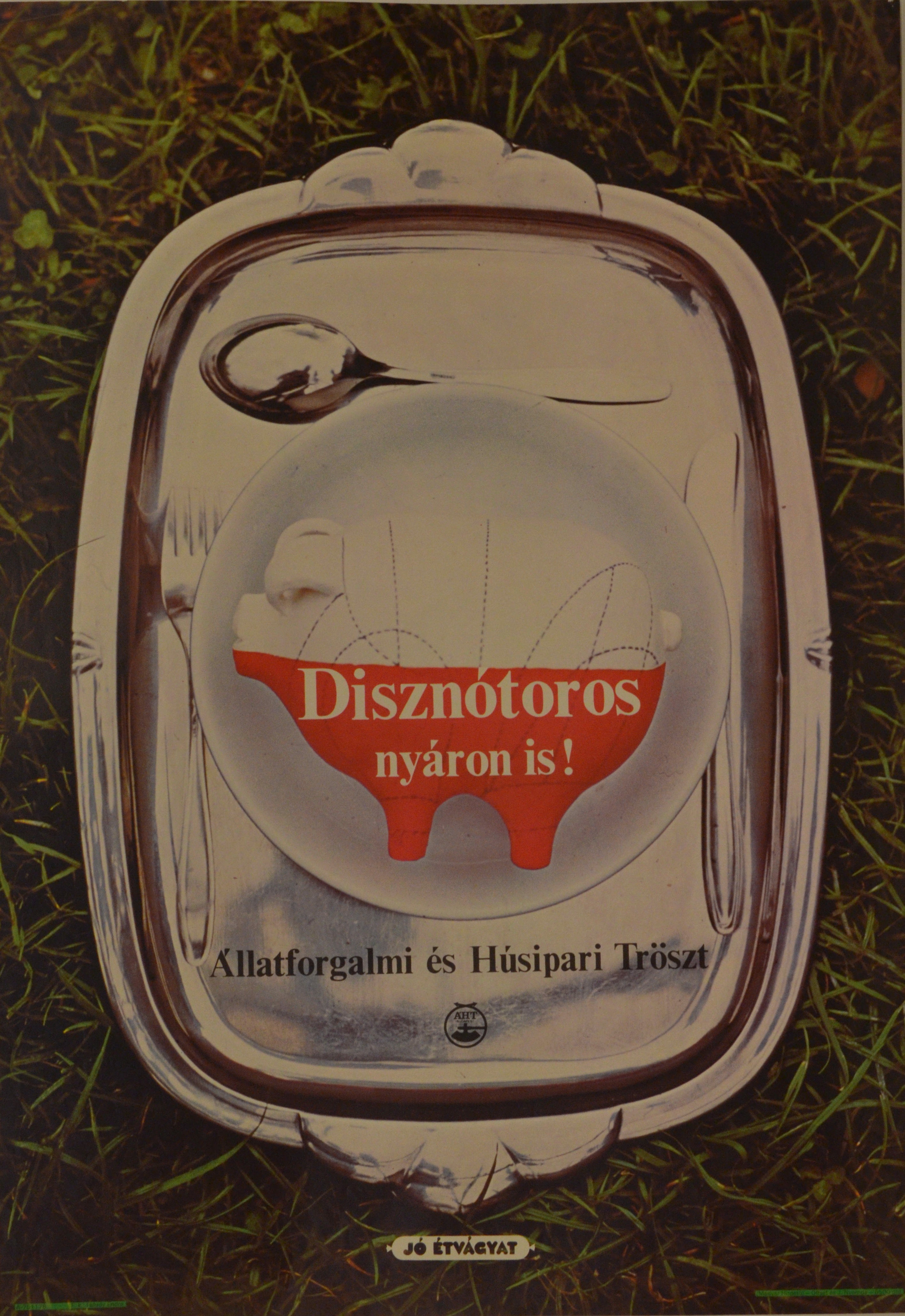 Állatforgalmi és Húsipari Tröszt plakátja (Magyar Kereskedelmi és Vendéglátóipari Múzeum CC BY-NC-SA)