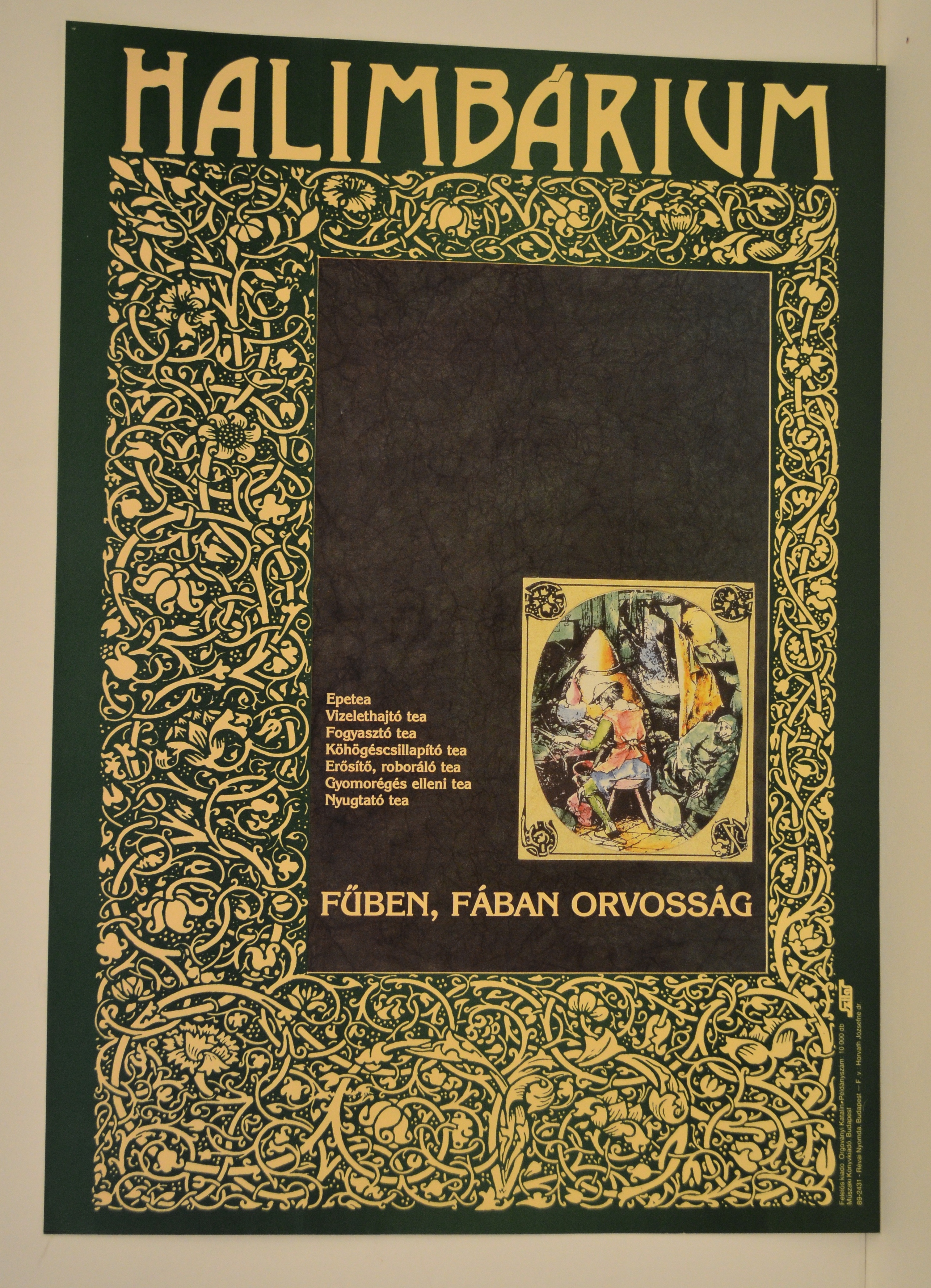 Halimbárium reklámplakát (Magyar Kereskedelmi és Vendéglátóipari Múzeum CC BY-NC-SA)