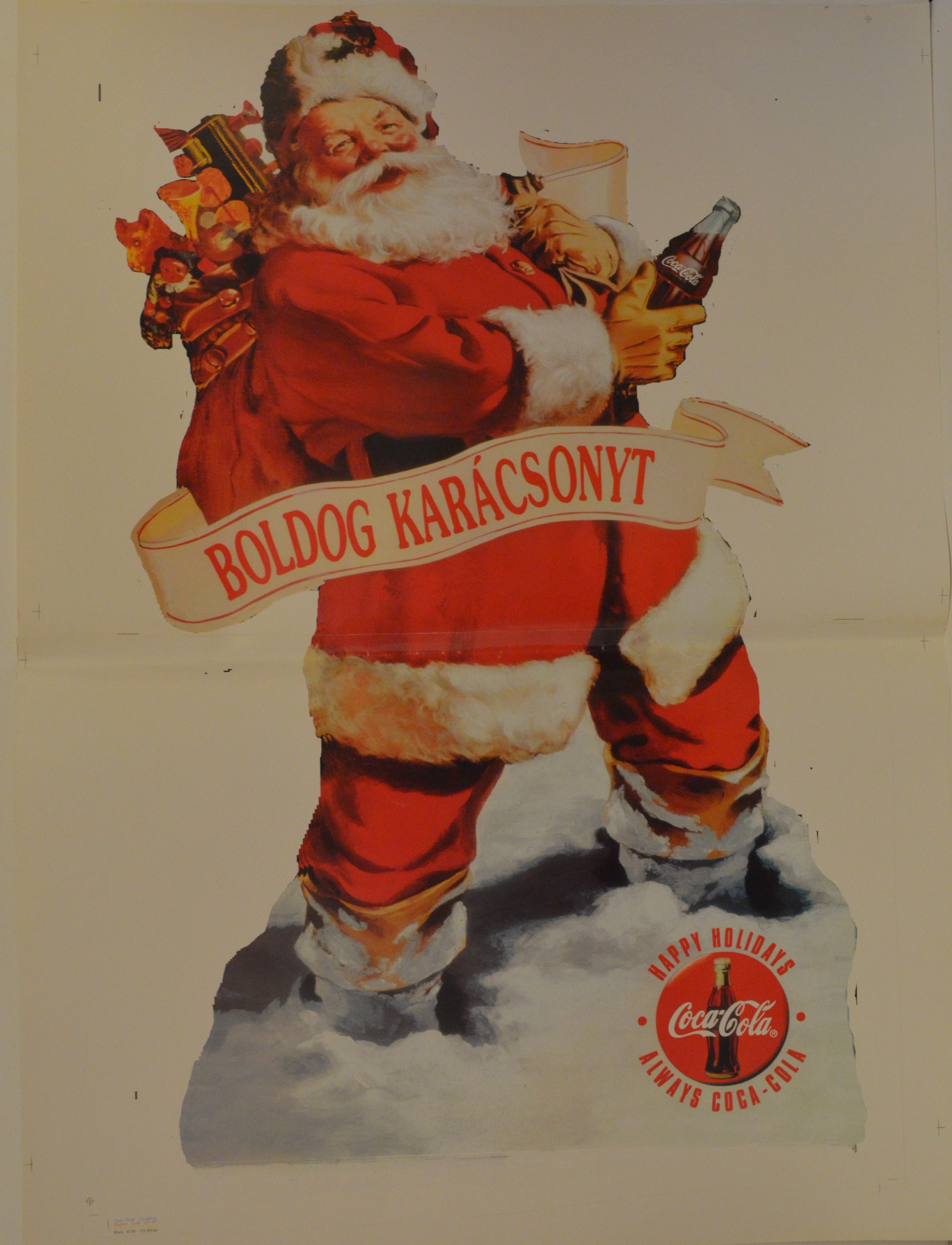 Coca Cola reklám (Magyar Kereskedelmi és Vendéglátóipari Múzeum CC BY-NC-SA)