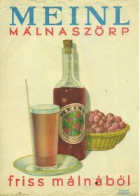 Meinl-féle gyümölcsszörpök reklámplakátjai