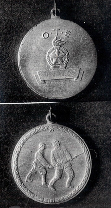 Ö.T.E ezüst versenyérem (Katasztrófavédelem Központi Múzeuma CC BY-NC-SA)