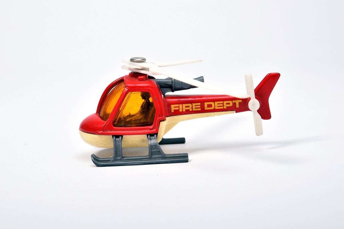 Matchbox, tűzoltó helikopter (Óbudai Múzeum CC BY-NC-SA)