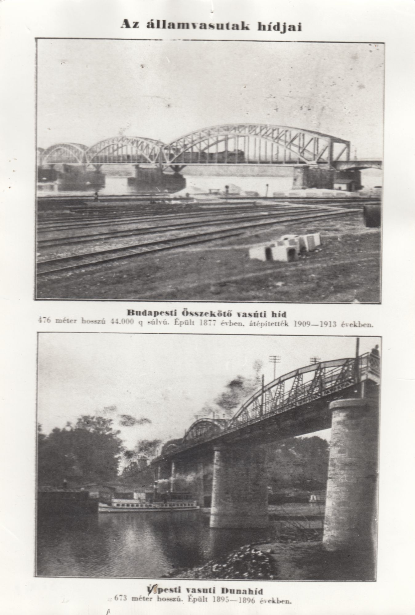 Államvasutak hídjai (Angyalföldi Helytörténeti Gyűjtemény CC BY-NC-SA)