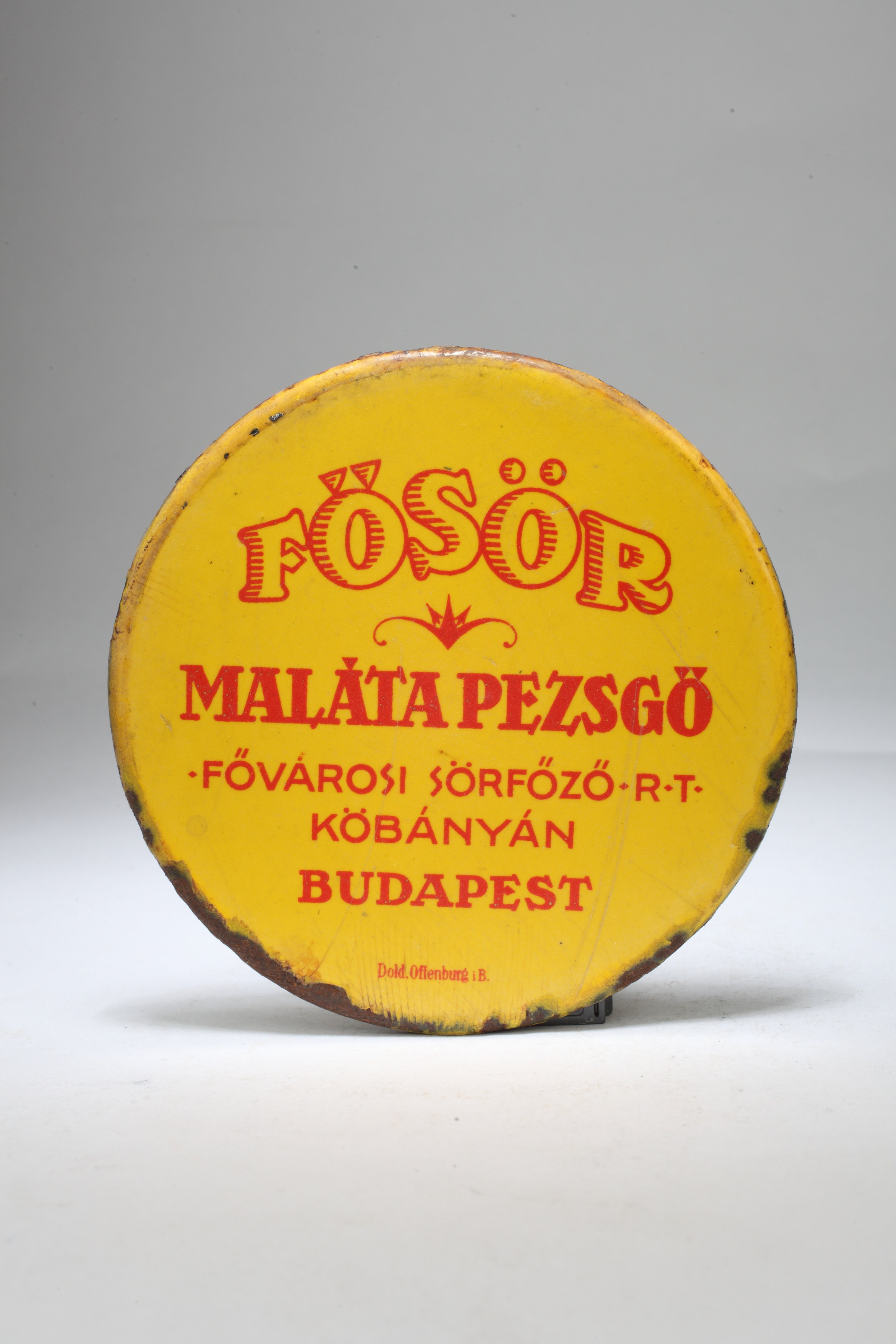 Fősör malátapezsgő kupak (Magyar Kereskedelmi és Vendéglátóipari Múzeum CC BY-NC-SA)