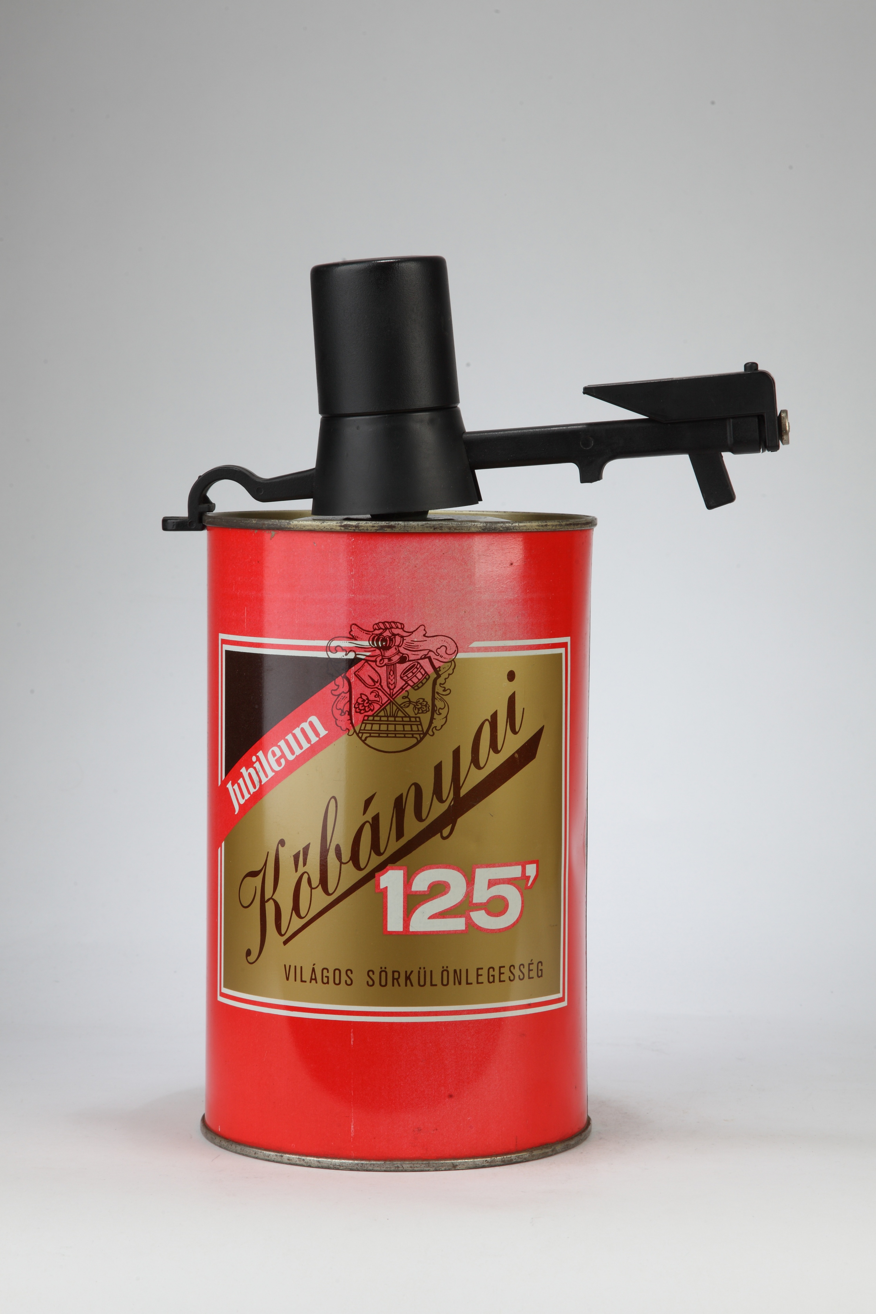 Kőbányai 125 jubileumi sör hordó (Magyar Kereskedelmi és Vendéglátóipari Múzeum CC BY-NC-SA)