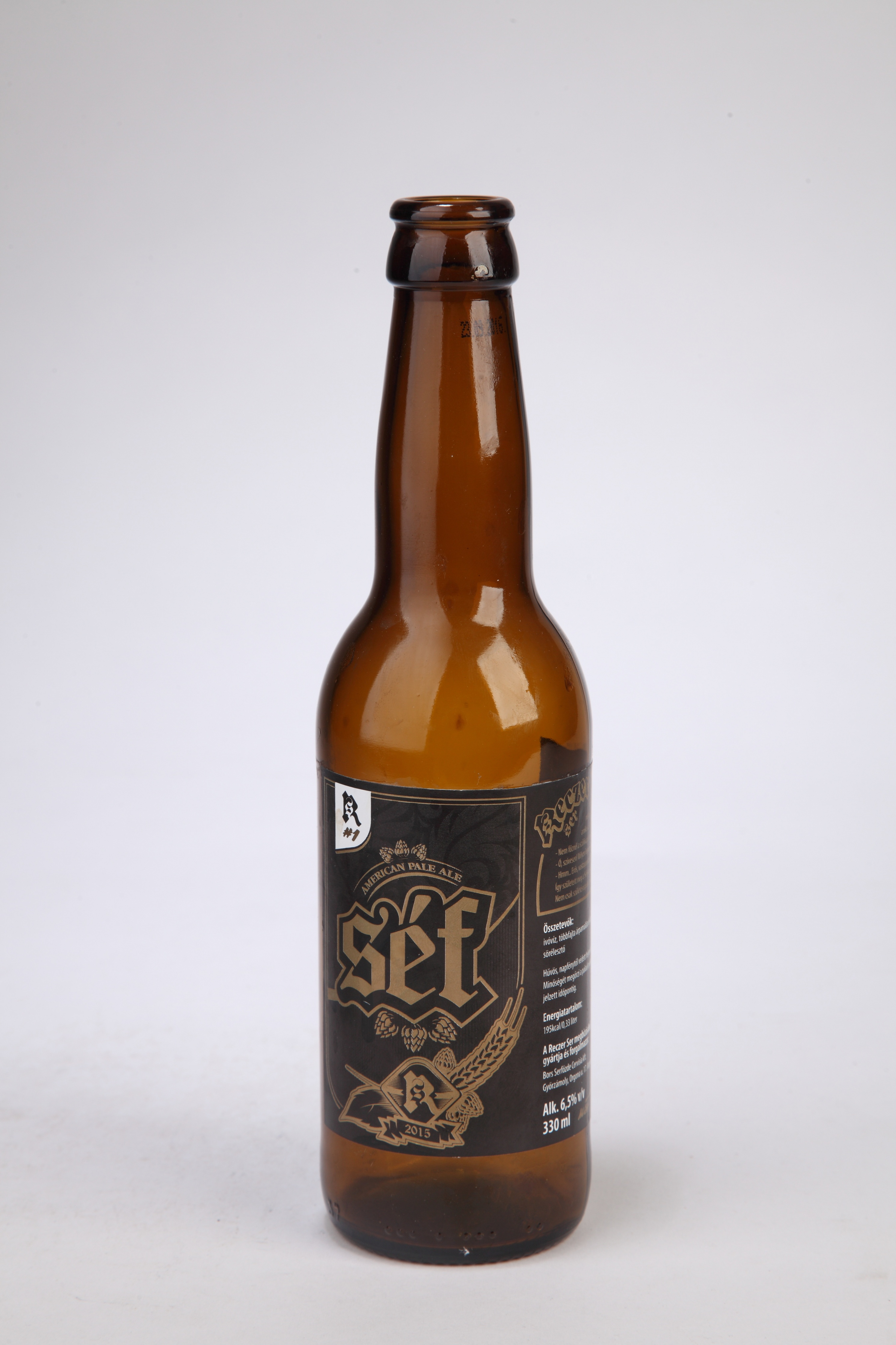 Séf sör üvege (Magyar Kereskedelmi és Vendéglátóipari Múzeum CC BY-NC-SA)