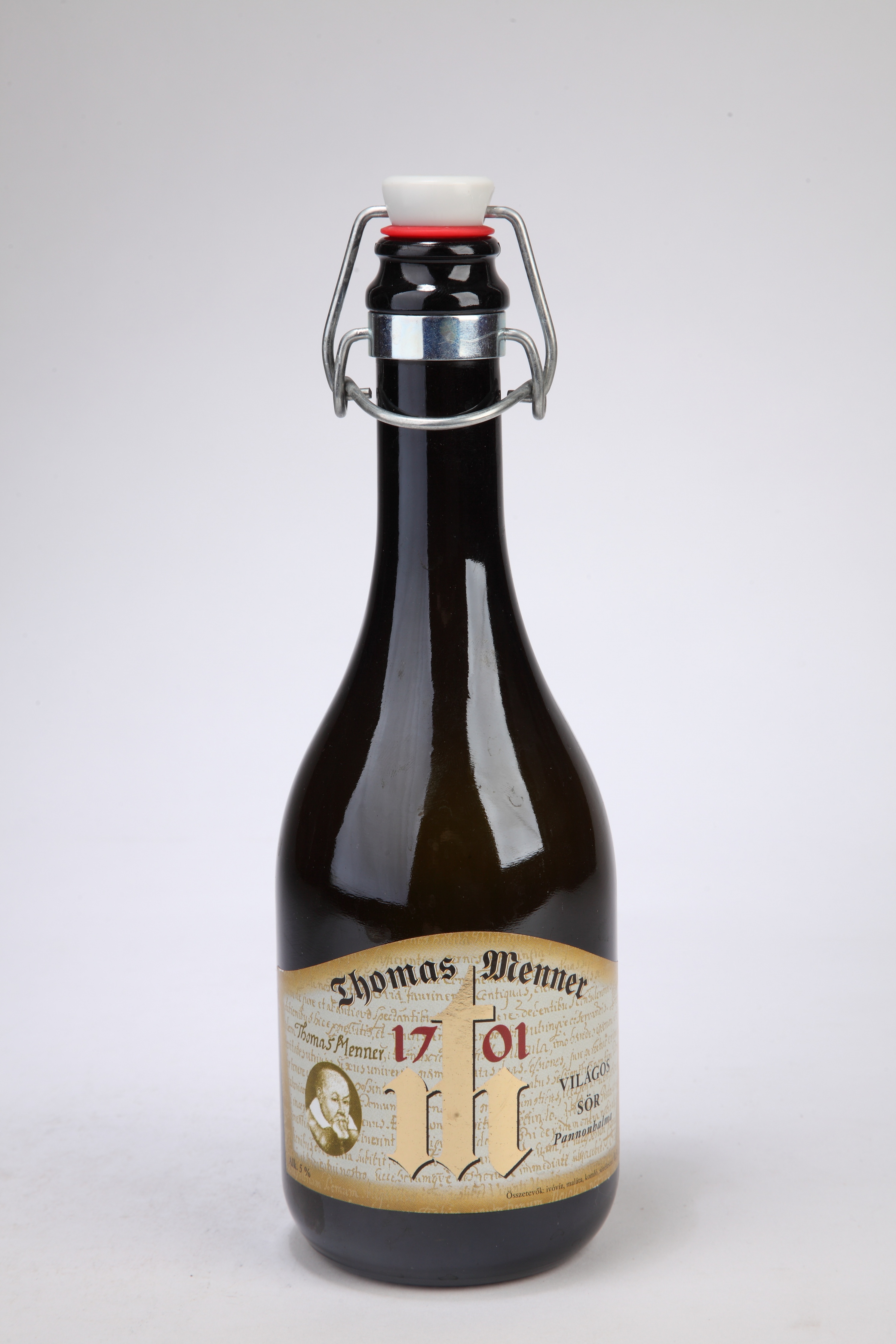 Thomas Menner sör üvege (Magyar Kereskedelmi és Vendéglátóipari Múzeum CC BY-NC-SA)