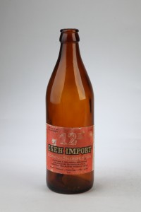 Cseh import sör üvege