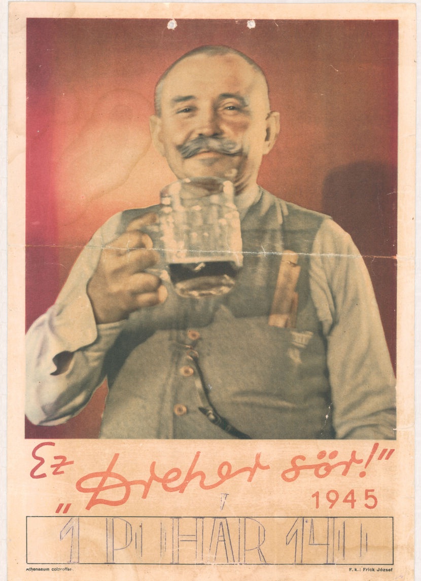 Dreher sör plakát (Magyar Kereskedelmi és Vendéglátóipari Múzeum CC BY-NC-SA)