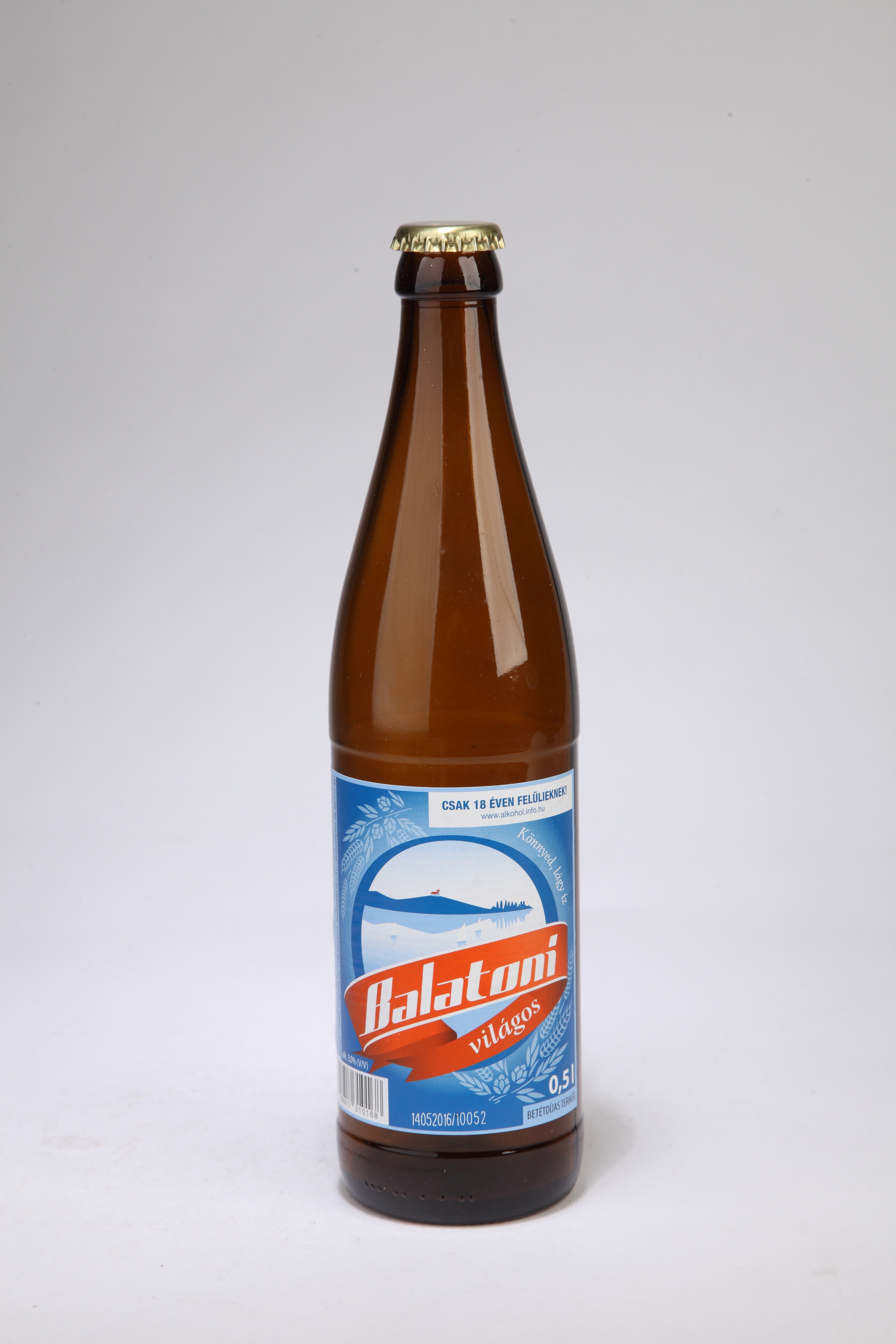 Balatoni világos sör üvege (Magyar Kereskedelmi és Vendéglátóipari Múzeum CC BY-NC-SA)