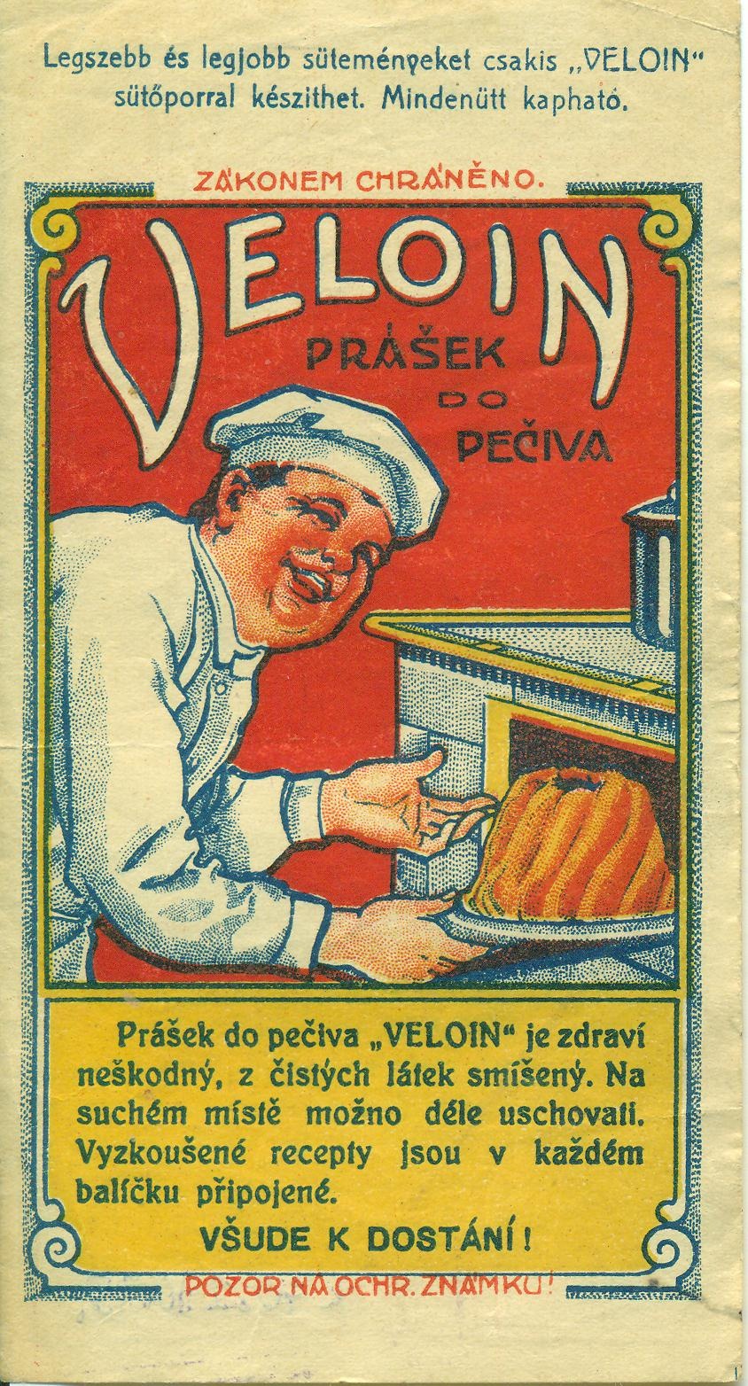 Veloin sütőpor számolócédula (Magyar Kereskedelmi és Vendéglátóipari Múzeum CC BY-NC-SA)