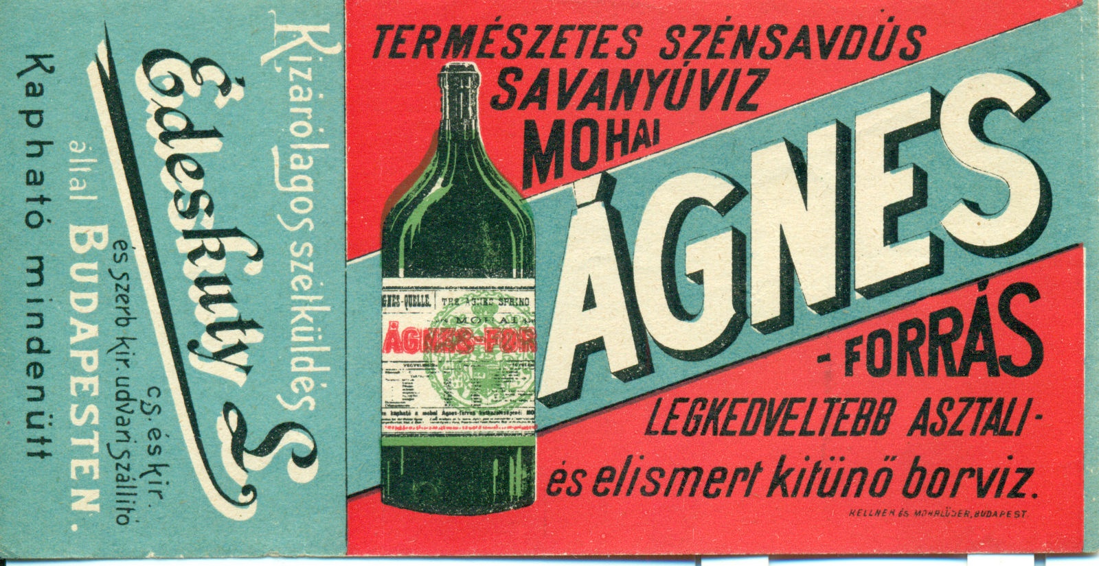 Mohai Ágnes forrás számolócédula (Magyar Kereskedelmi és Vendéglátóipari Múzeum CC BY-NC-SA)