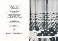 Kádasi Éva keramikusművész és Pájer Emília textiltervező iparművészek kiállítása