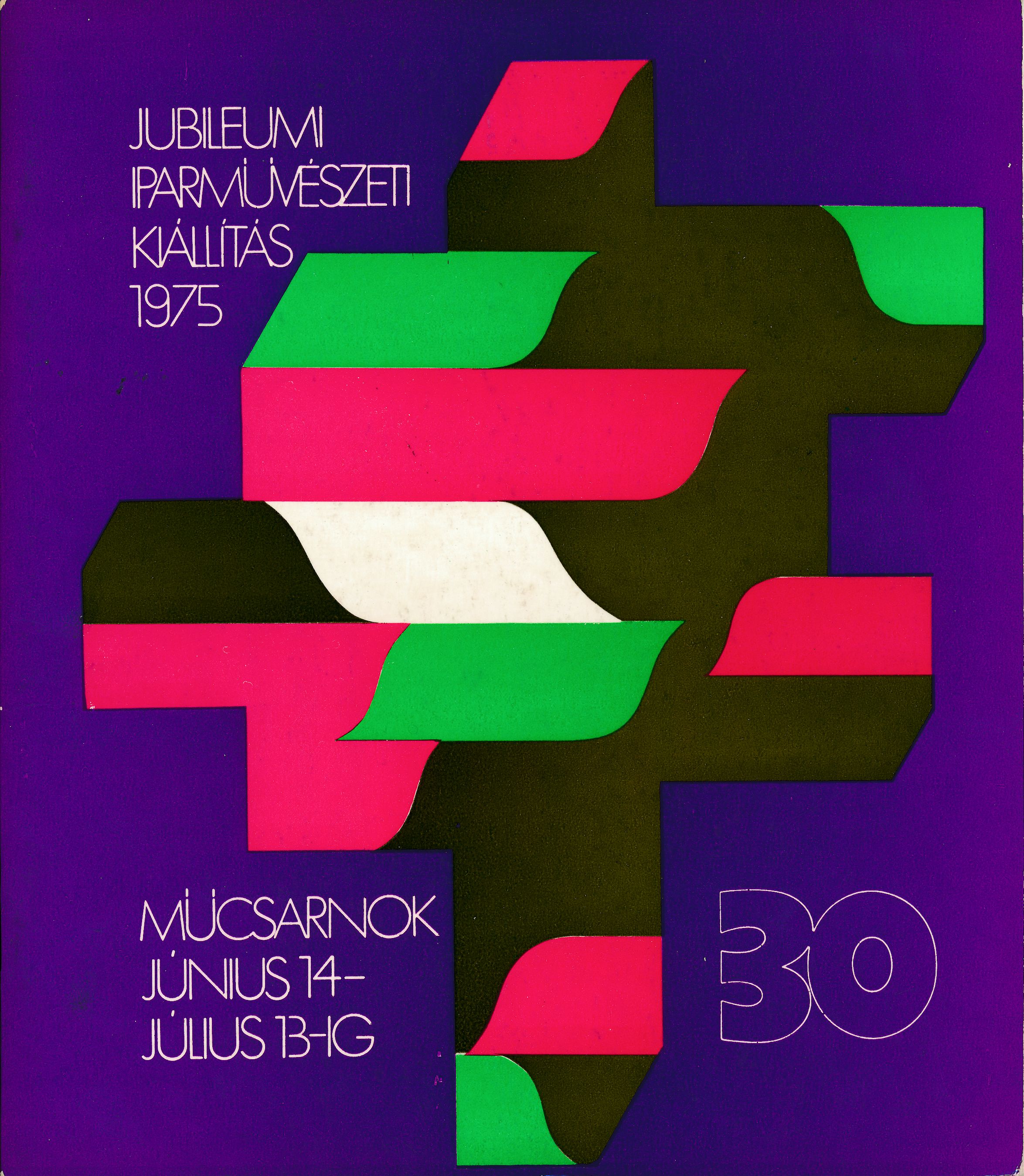 Jubileumi Iparművészeti Kiállítás 1975 (Design DigiTár – Iparművészeti archívum CC BY-NC-SA)