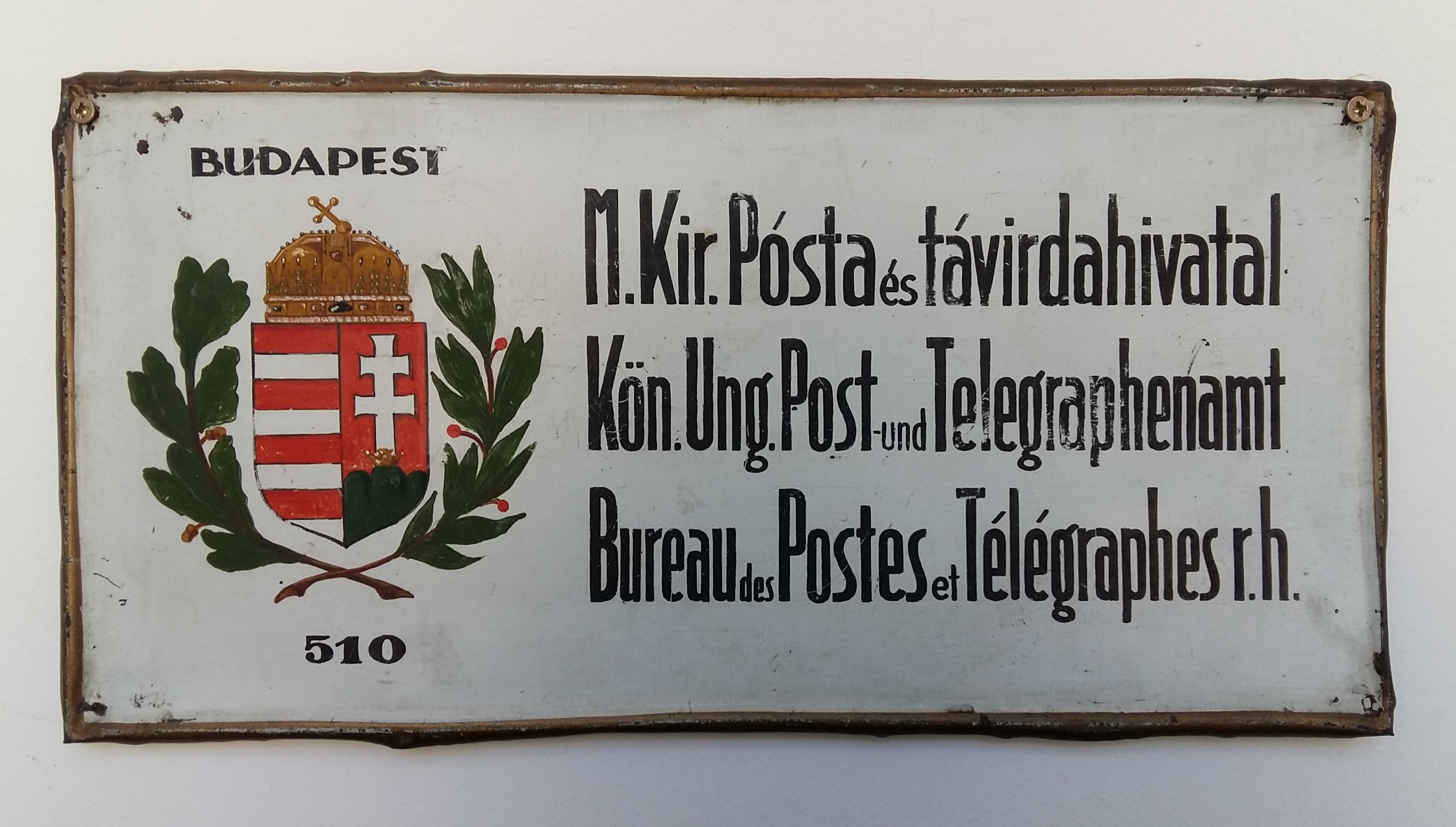 Címertábla (Postamúzeum CC BY-NC-SA)