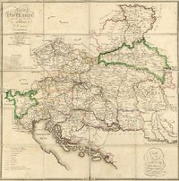Az Örökös Tartományok és Magyarország legújabb postai térképe (1806