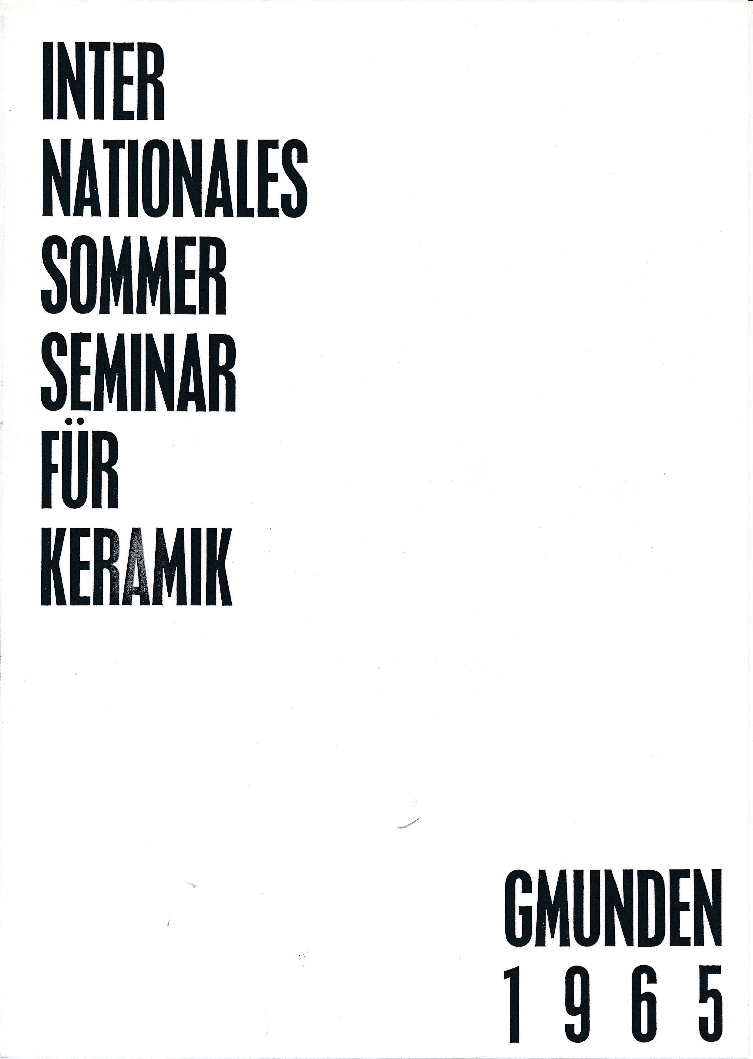 Internationales Sommer Seminar für Keramik Gmunden 1965 (Design DigiTár – Iparművészeti archívum CC BY-NC-SA)