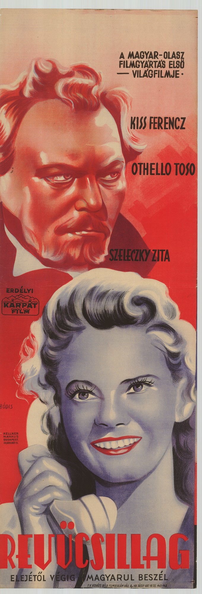Grafikai filmplakát - Revücsillag (Postamúzeum CC BY-NC-SA)