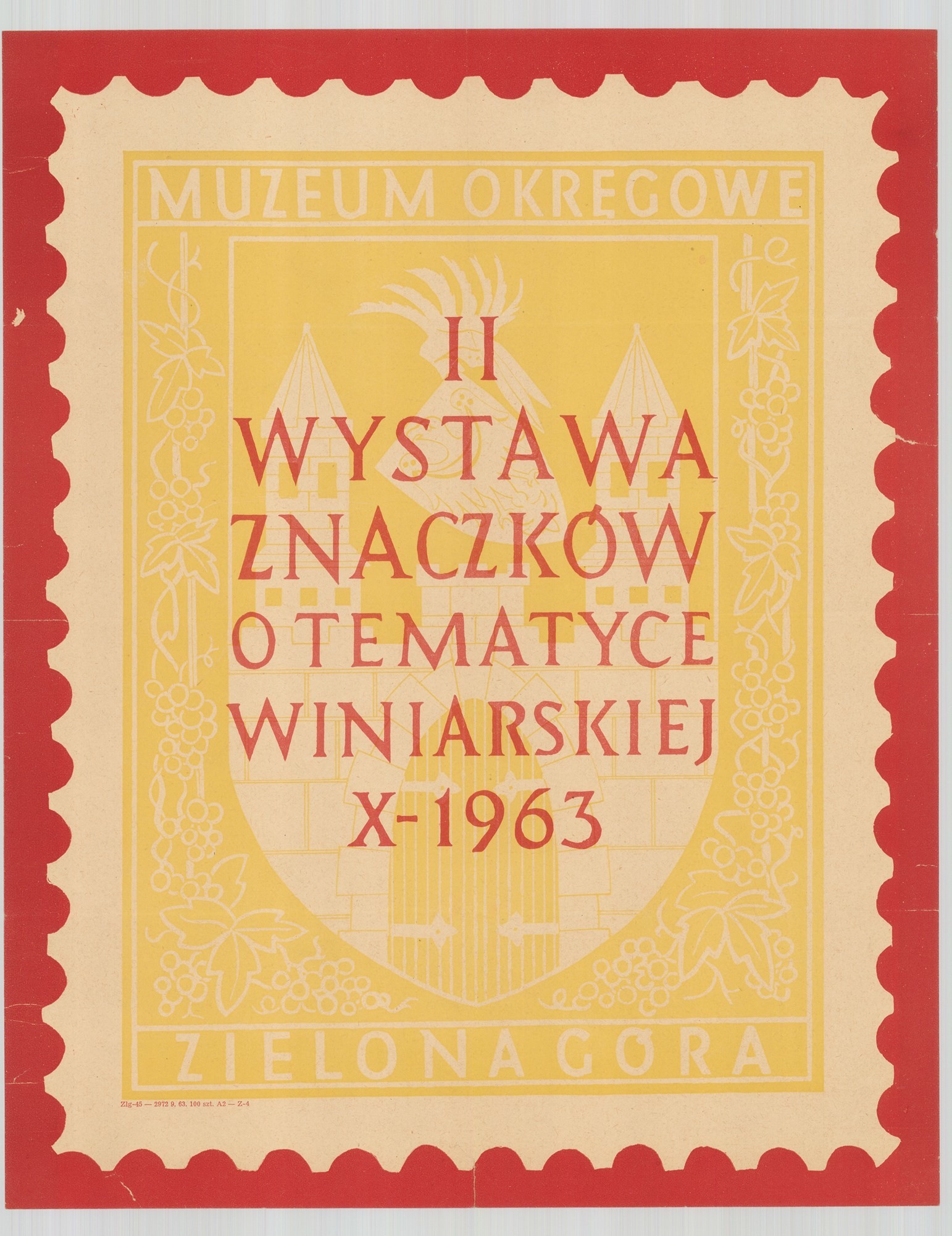 Grafikai plakát - lengyel, 1963 (Postamúzeum CC BY-NC-SA)