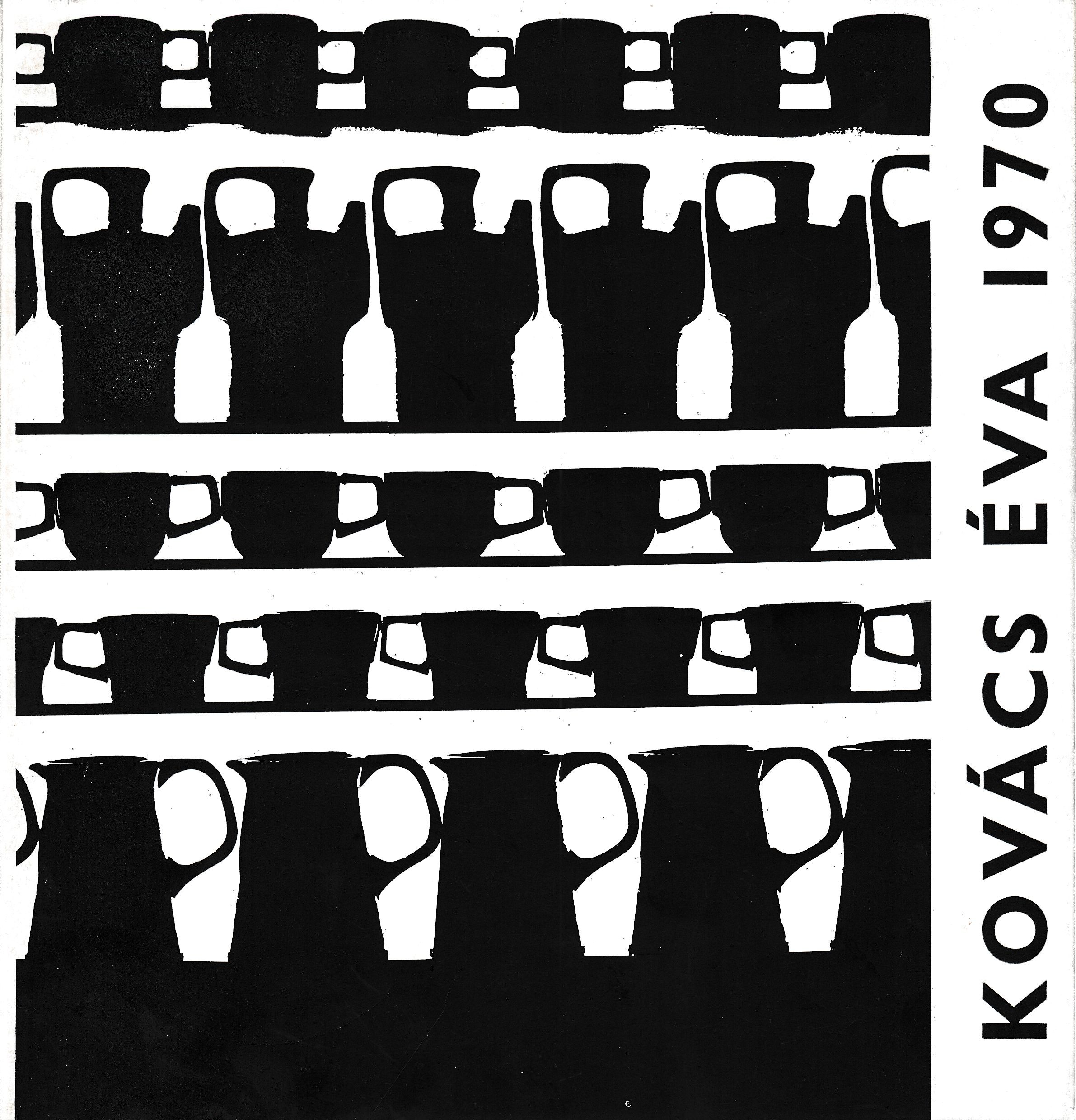 Kovács Éva keramikusművész kiállítása Szeged 1970 (Design DigiTár – Iparművészeti archívum CC BY-NC-SA)