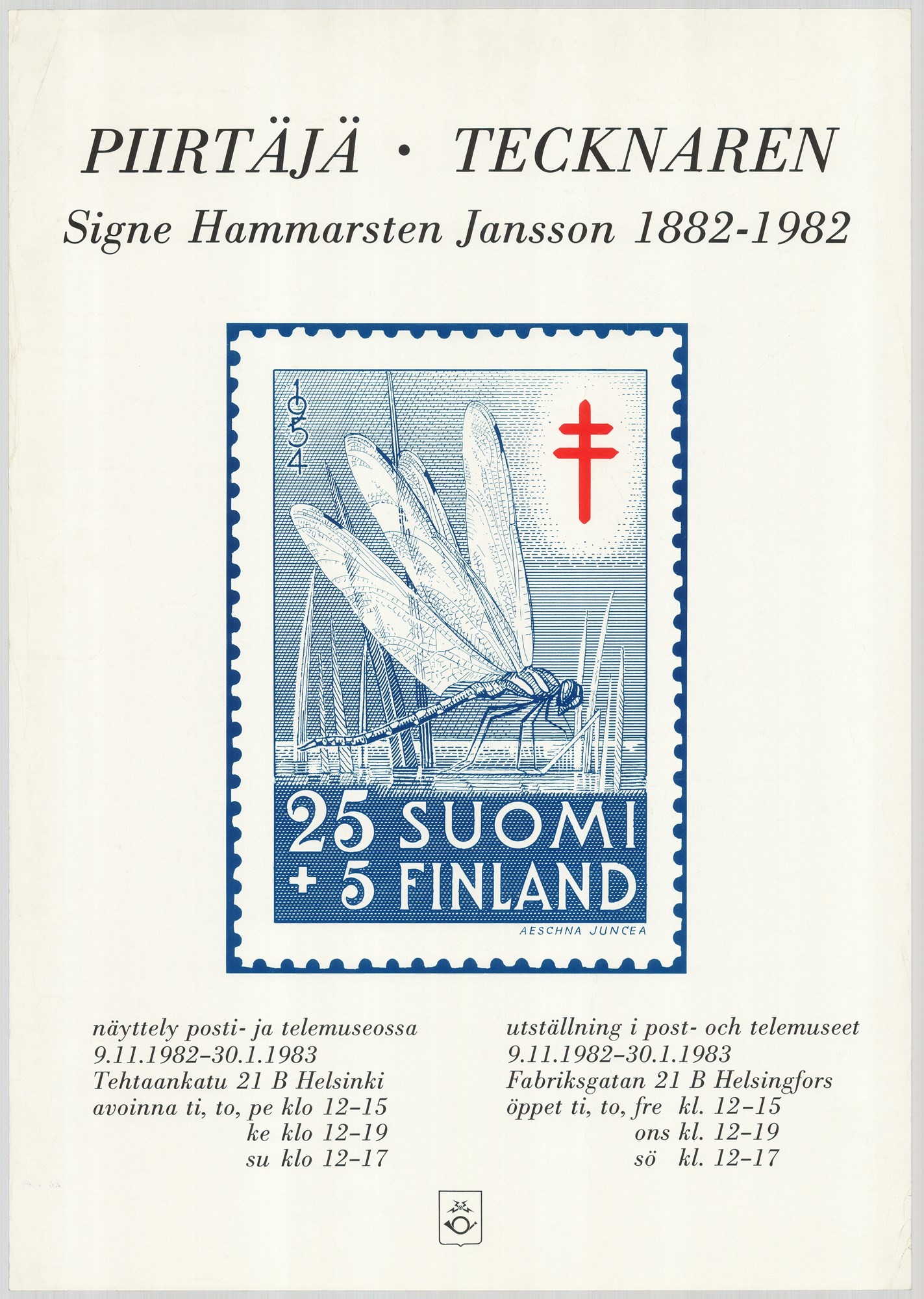 Plakát - Finn postamúzeum, 1982 (Postamúzeum CC BY-NC-SA)