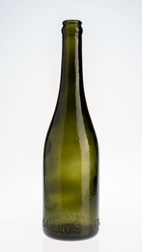 Sörösüveg - Poltári Serfőződe, zöld üveg, 0,45 literes