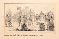 Grafika - Kassai Serfőző Céh az úrnapi körmeneten 1514