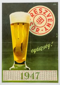 Plakátnaptár - Részvény sör egészség!