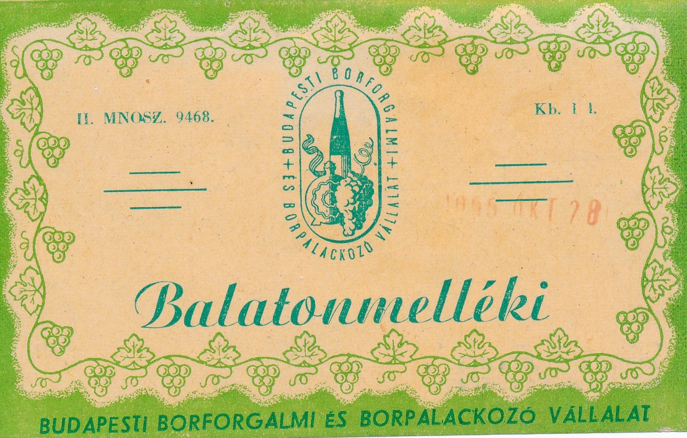 Balatonmelléki (Magyar Kereskedelmi és Vendéglátóipari Múzeum CC BY-NC-SA)