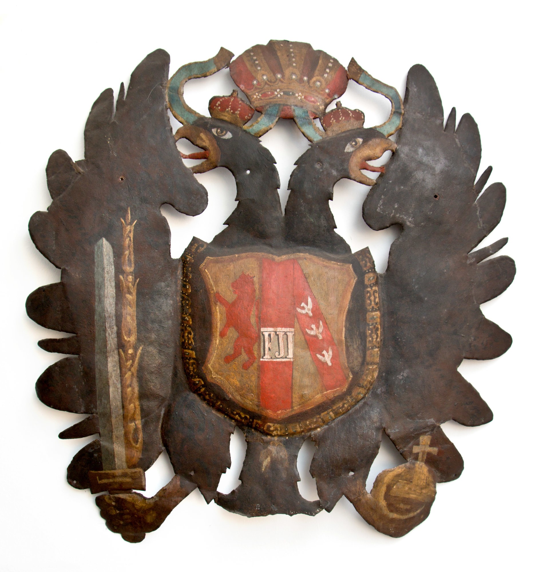 Címertábla „POST AMT” (Postamúzeum CC BY-NC-SA)