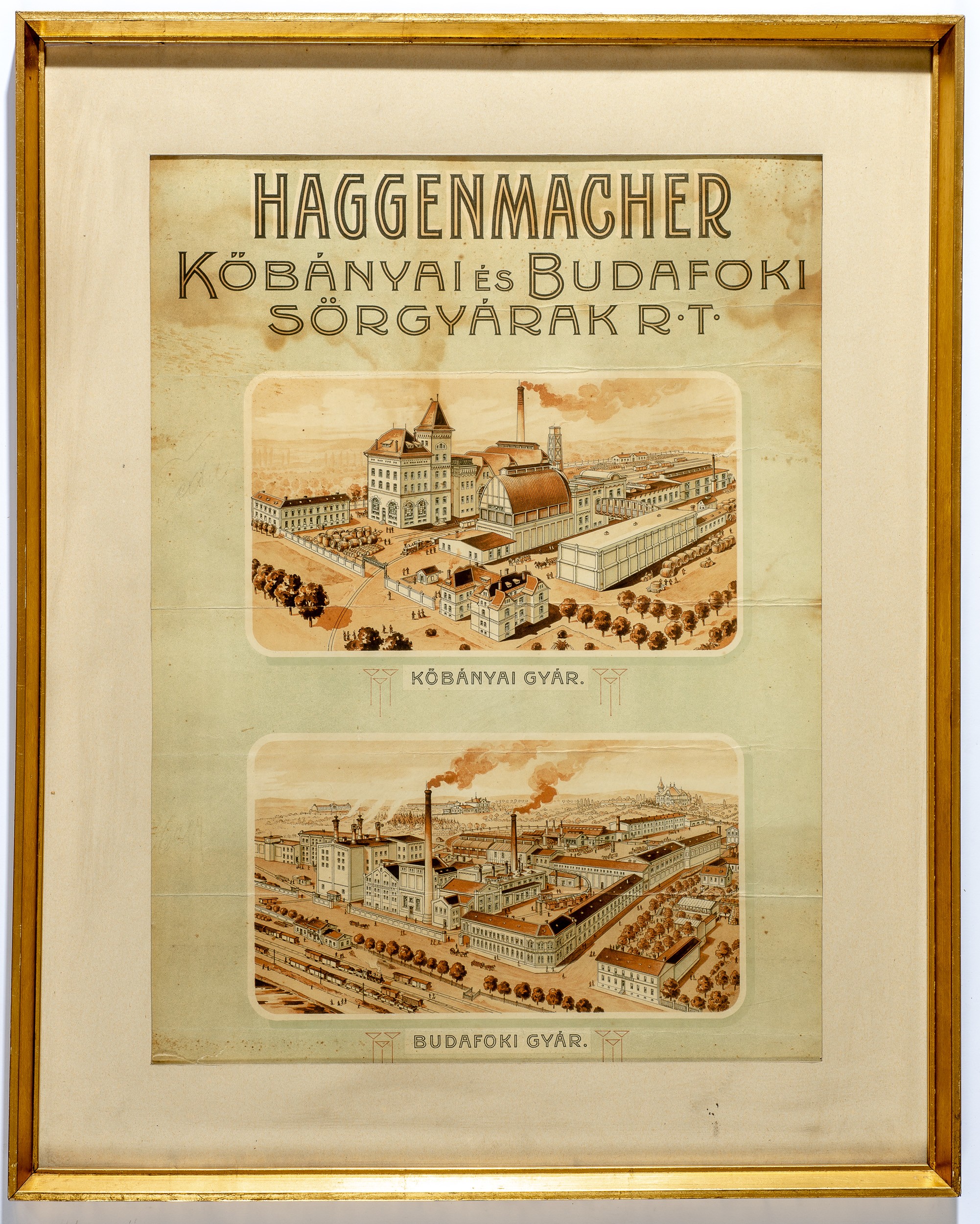 Haggenmacher Kőbányai és Budafoki Sörgyárak Rt. látképe (Söripari Emléktár - Dreher Sörmúzeum CC BY-NC-SA)