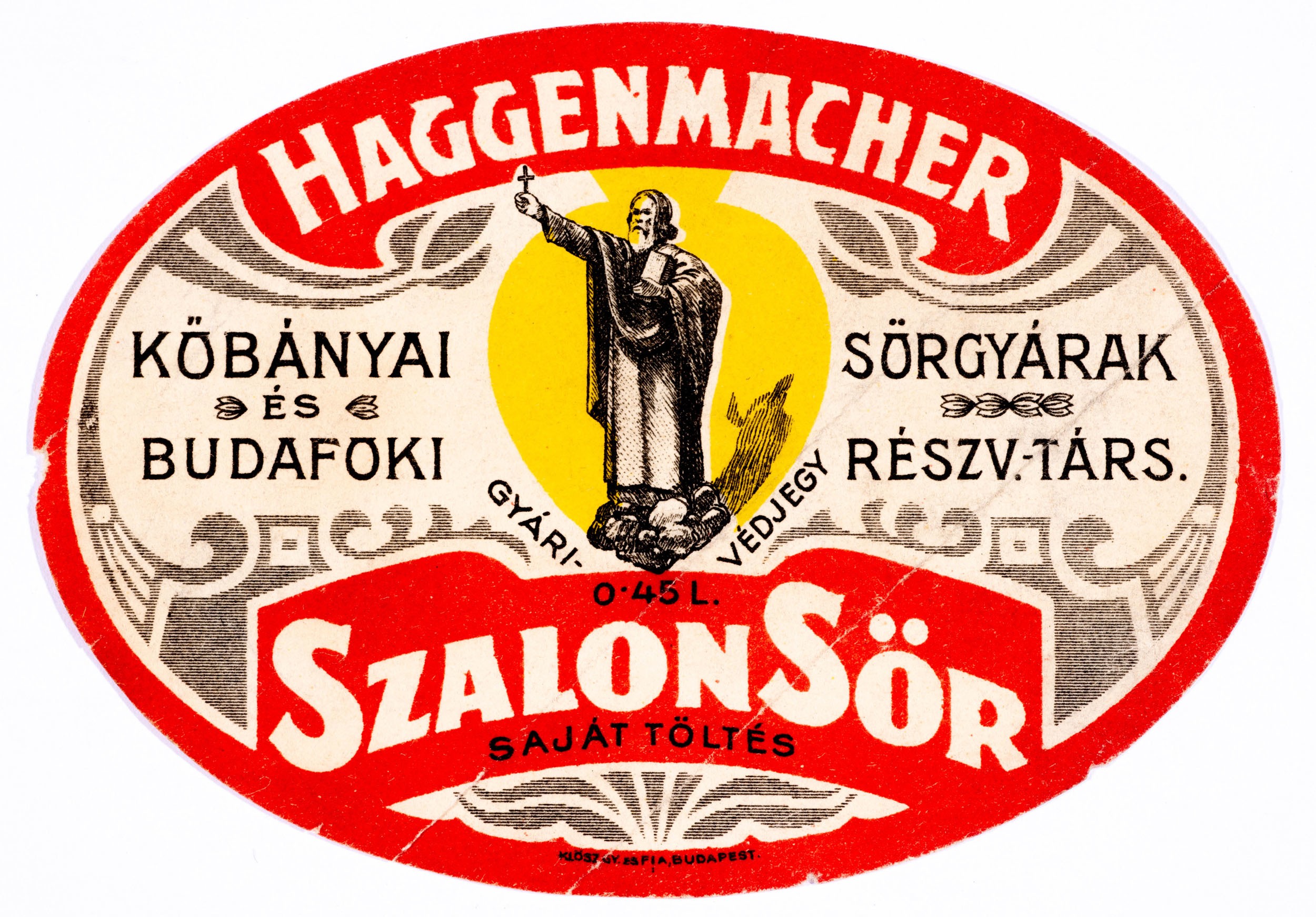 Haggemacher szalon sör (Söripari Emléktár - Dreher Sörmúzeum CC BY-NC-SA)