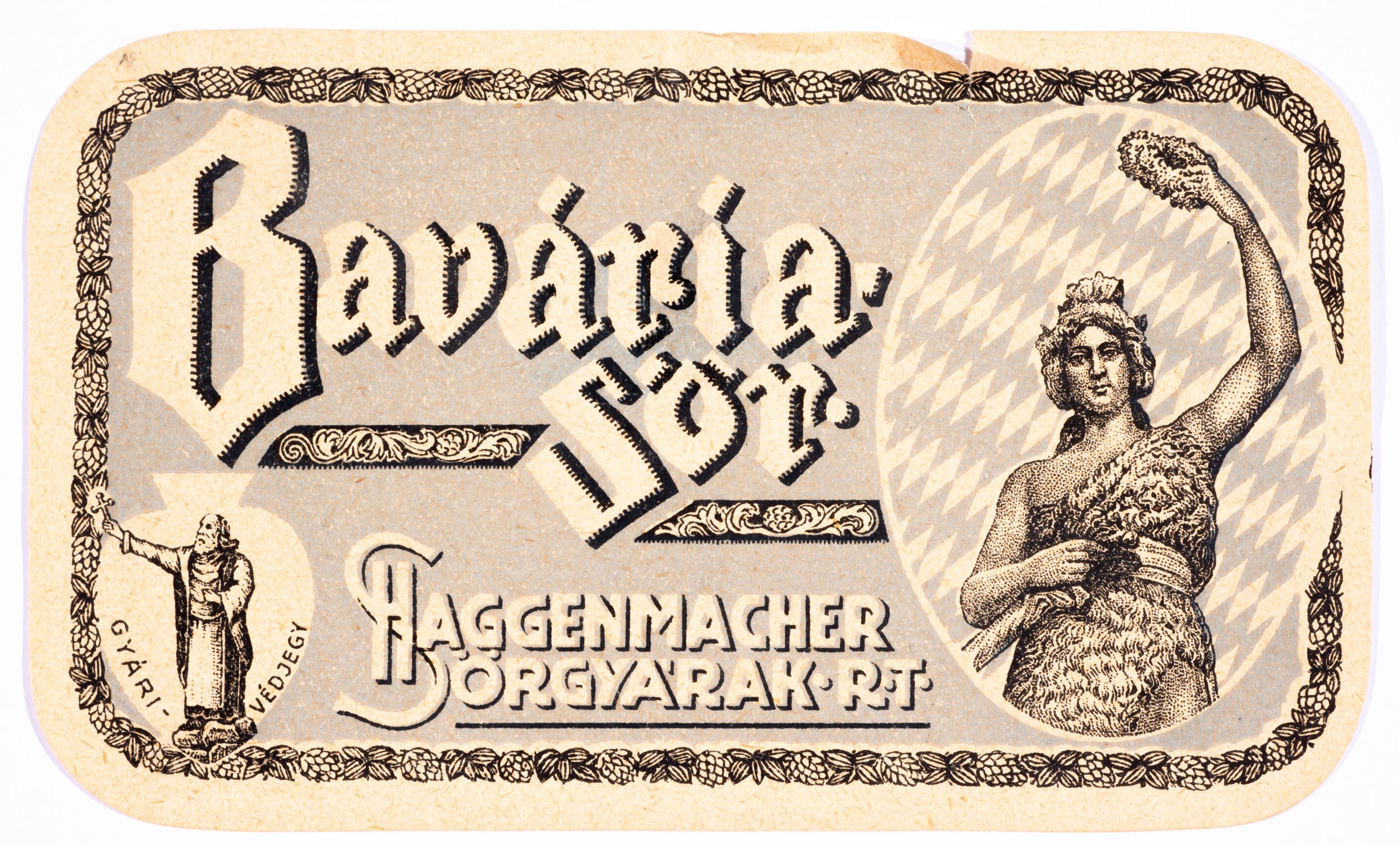 Haggenmacher bavária sör (Söripari Emléktár - Dreher Sörmúzeum CC BY-NC-SA)