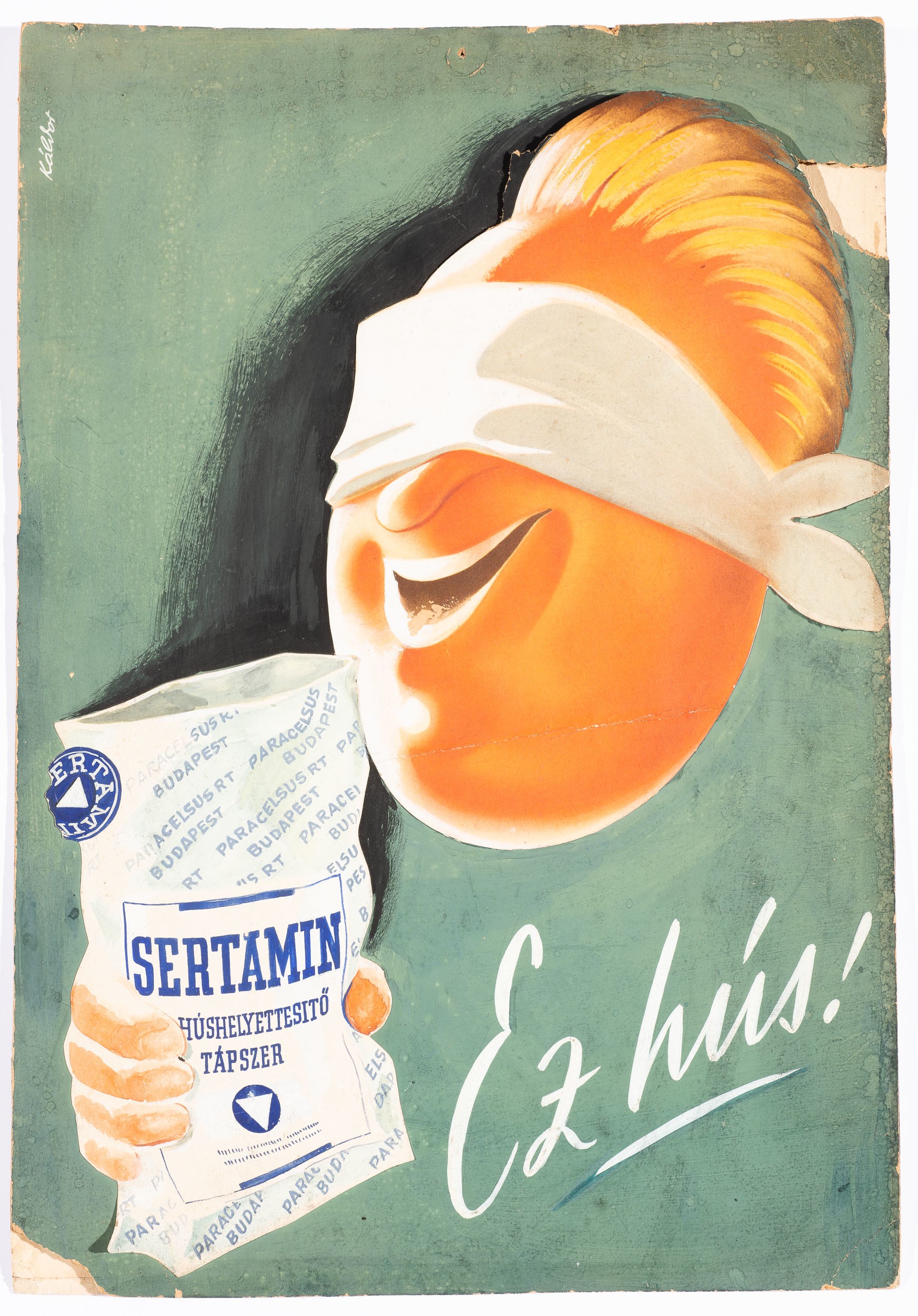 Plakát sertamin húshelyettesitő táp. (Söripari Emléktár - Dreher Sörmúzeum CC BY-NC-SA)