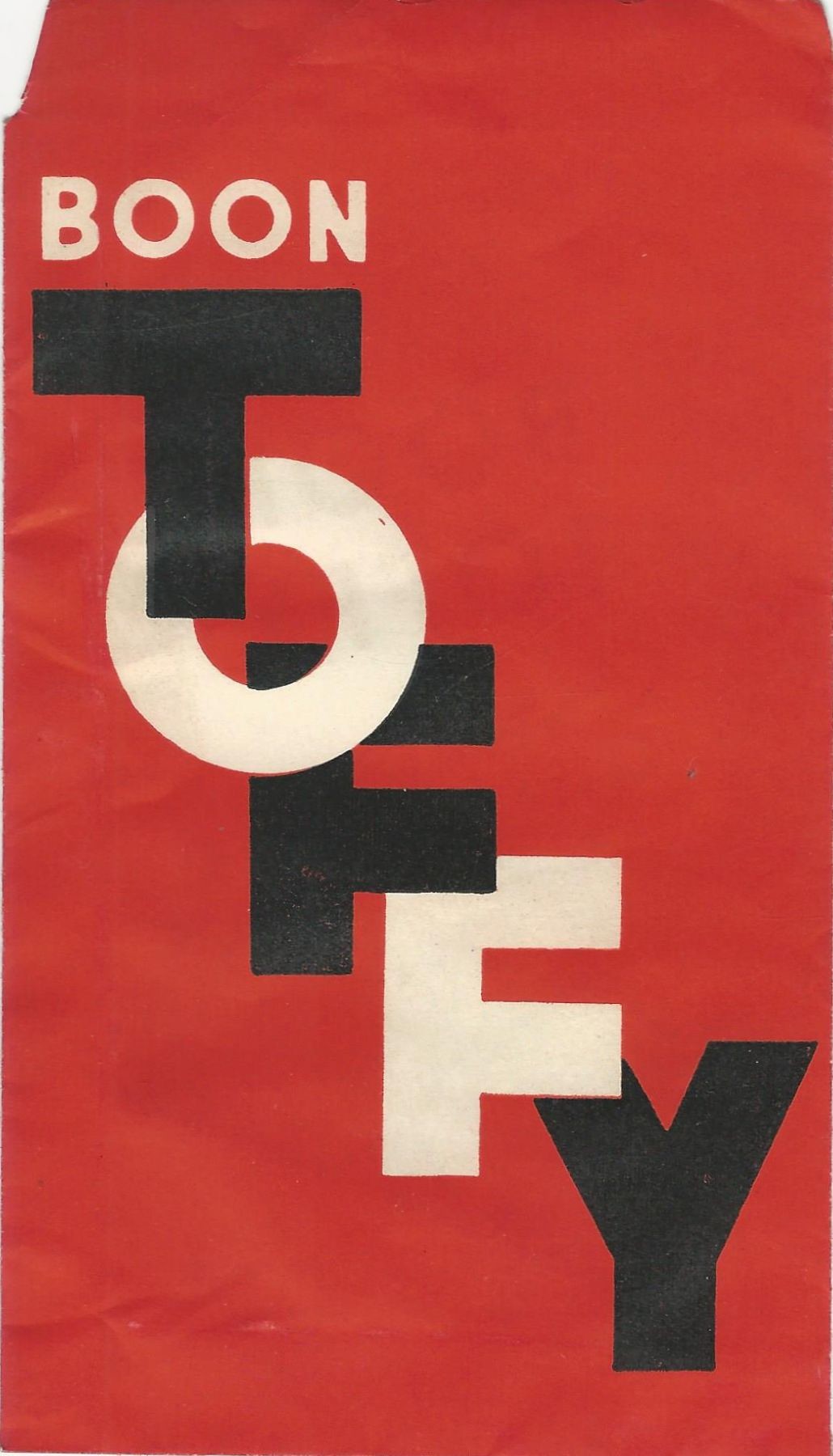 Boon Toffy tasak, csomagolóanyag (Magyar Kereskedelmi és Vendéglátóipari Múzeum CC BY-NC-SA)
