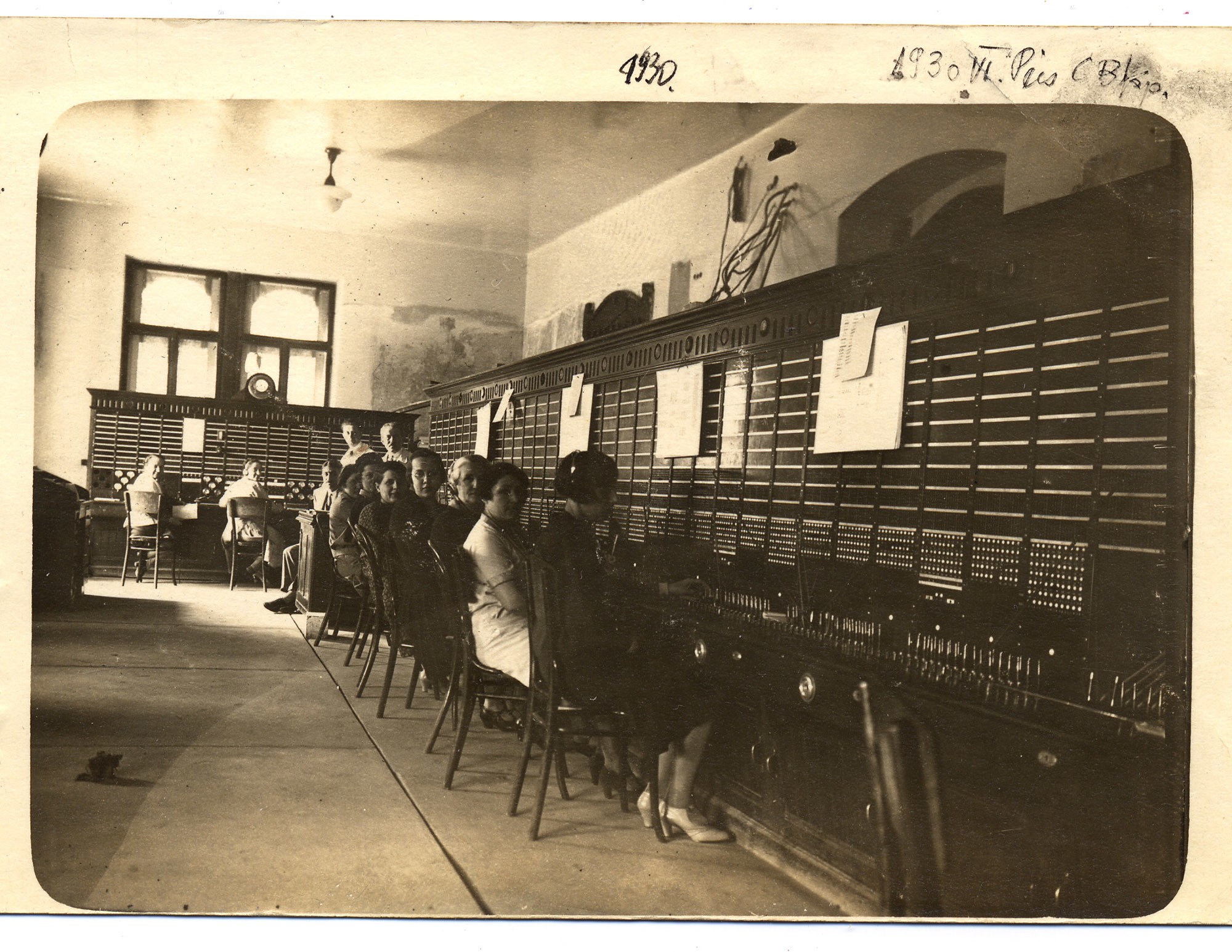 Pécsi telefonközpont (Postamúzeum CC BY-NC-SA)