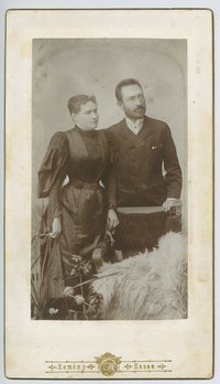 Brunner Olivér feleségével