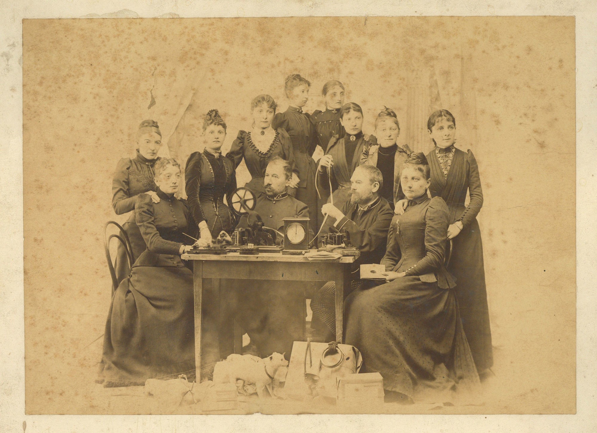 Az ungvári,első posta és távirdatanfolyam hallgatói, csoportkép (Postamúzeum CC BY-NC-SA)