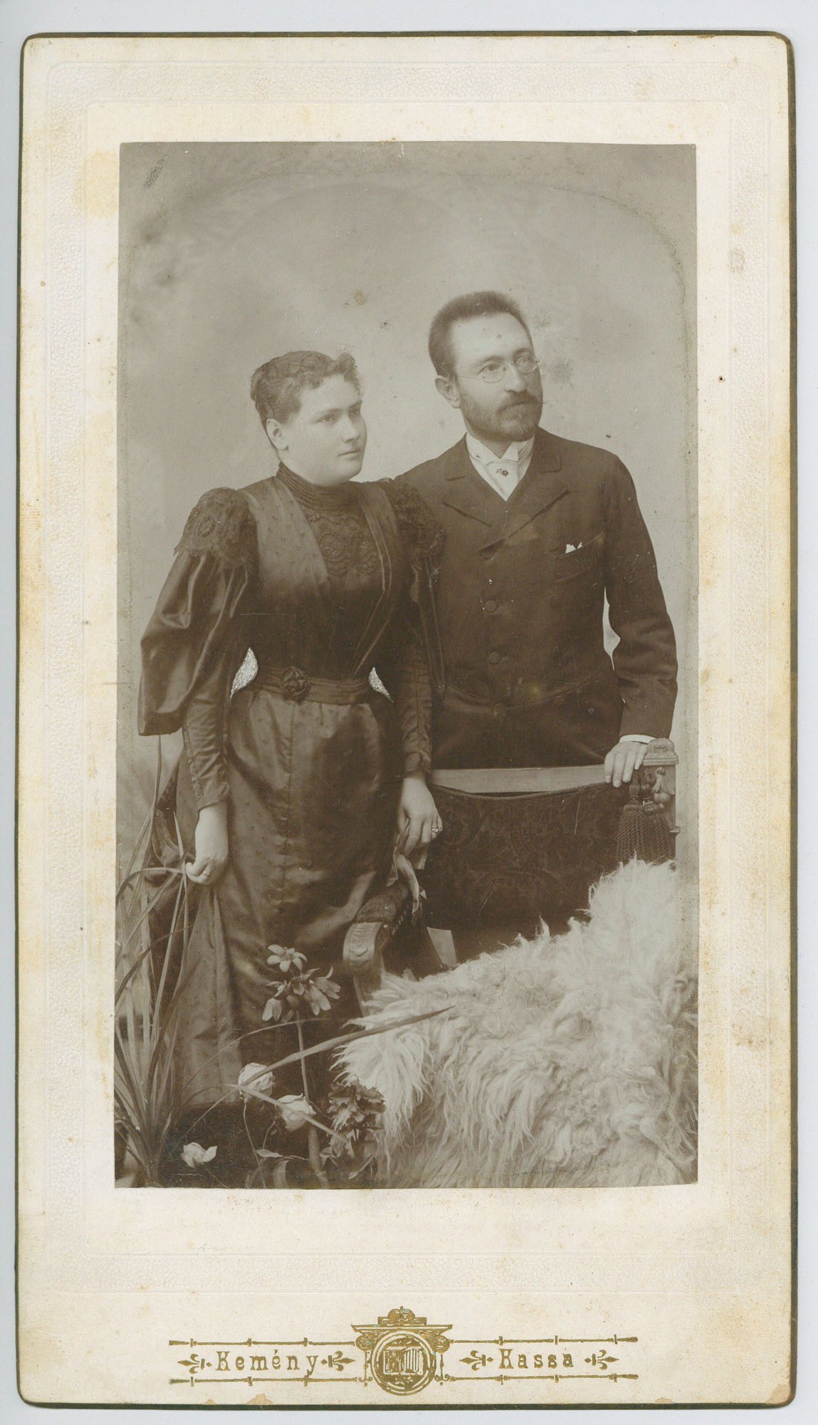 Brunner Olivér postatanácsos feleségével (Postamúzeum CC BY-NC-SA)