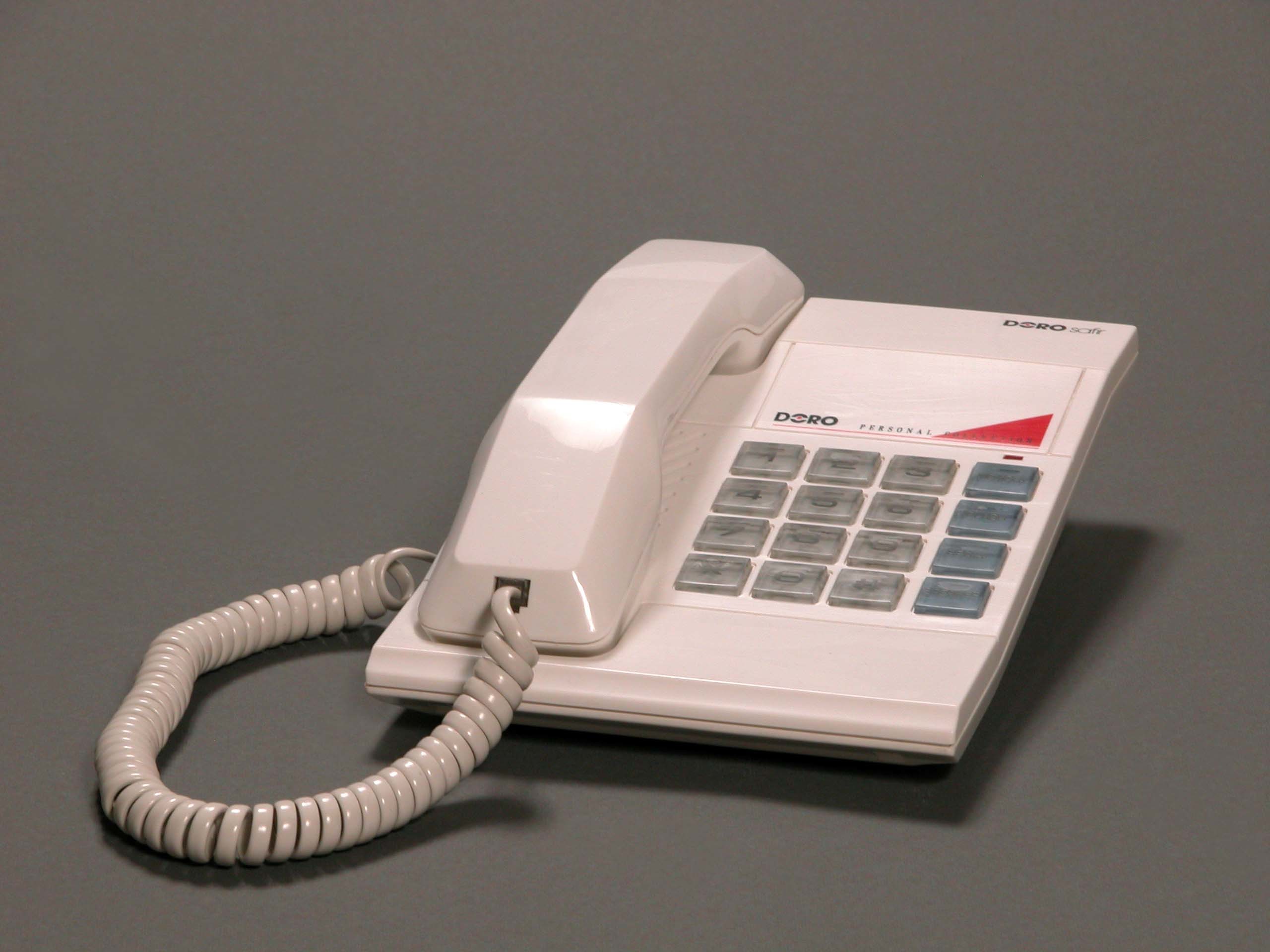 DORO SAFIR telefonkészülék, CB S. (fehér) (Postamúzeum CC BY-NC-SA)