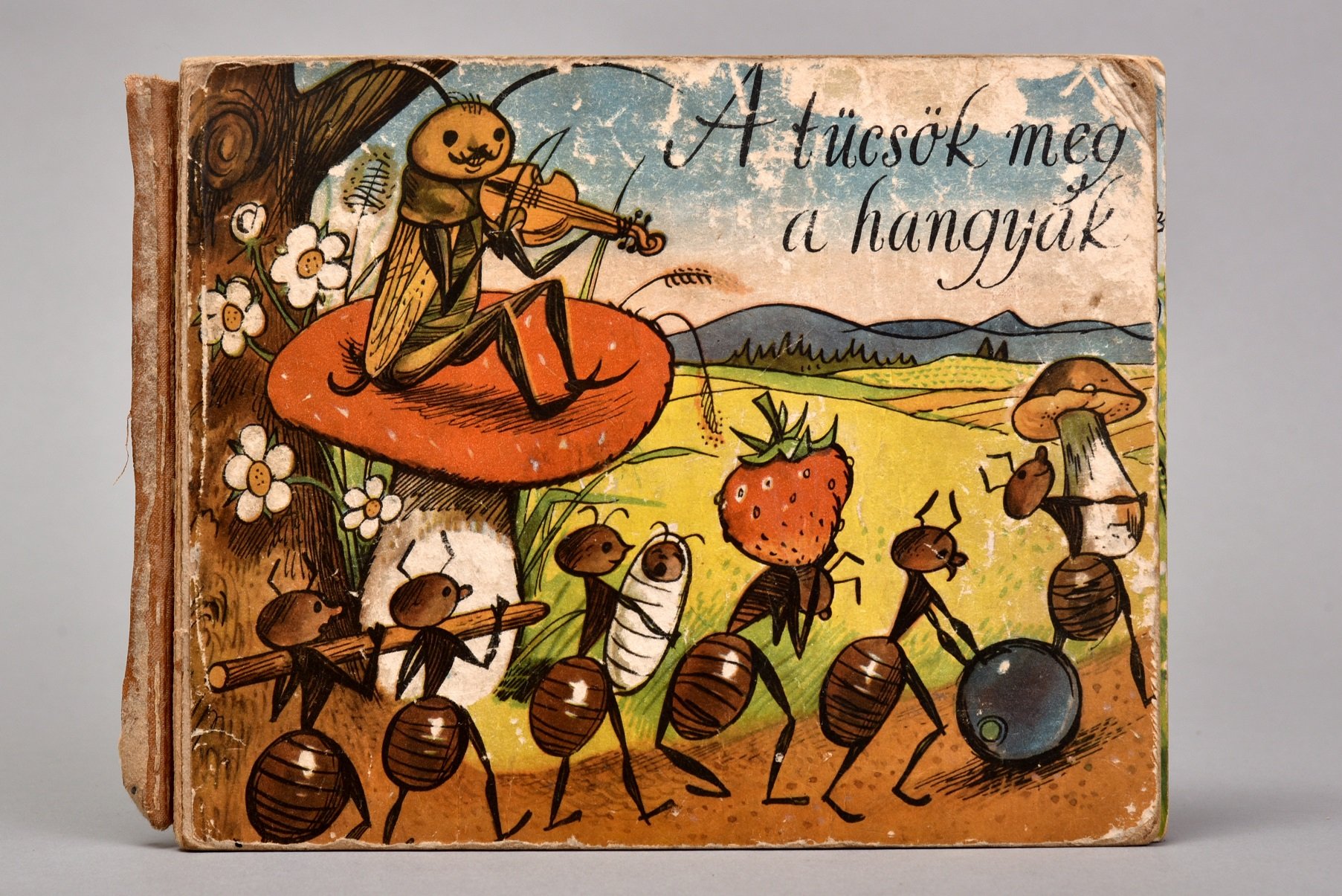 Mesekönyv: A tücsök meg a hangyák (Óbudai Múzeum CC BY-NC-SA)