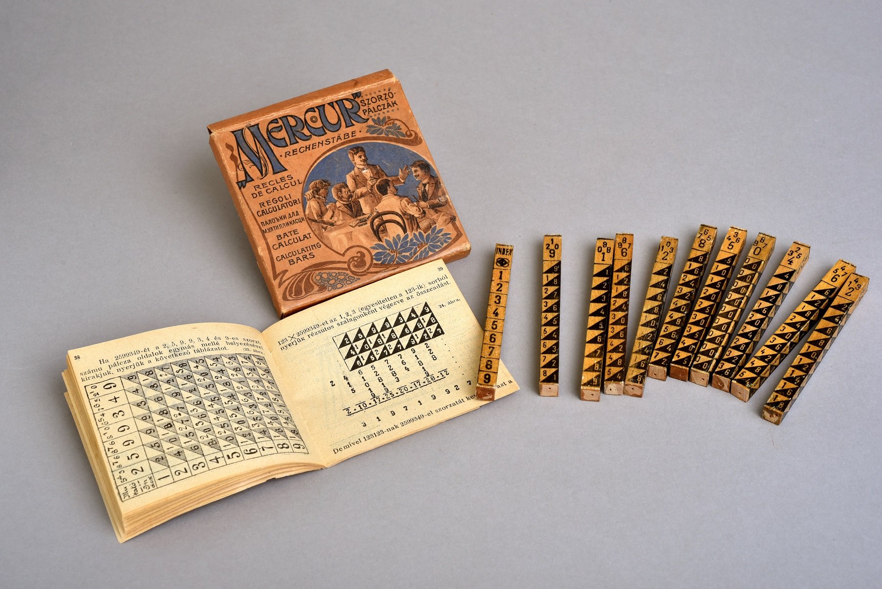 Mercur szorzópálcák (Óbudai Múzeum CC BY-NC-SA)