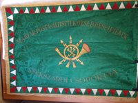 Hímzett egyesületi zászló (Szekszárd)