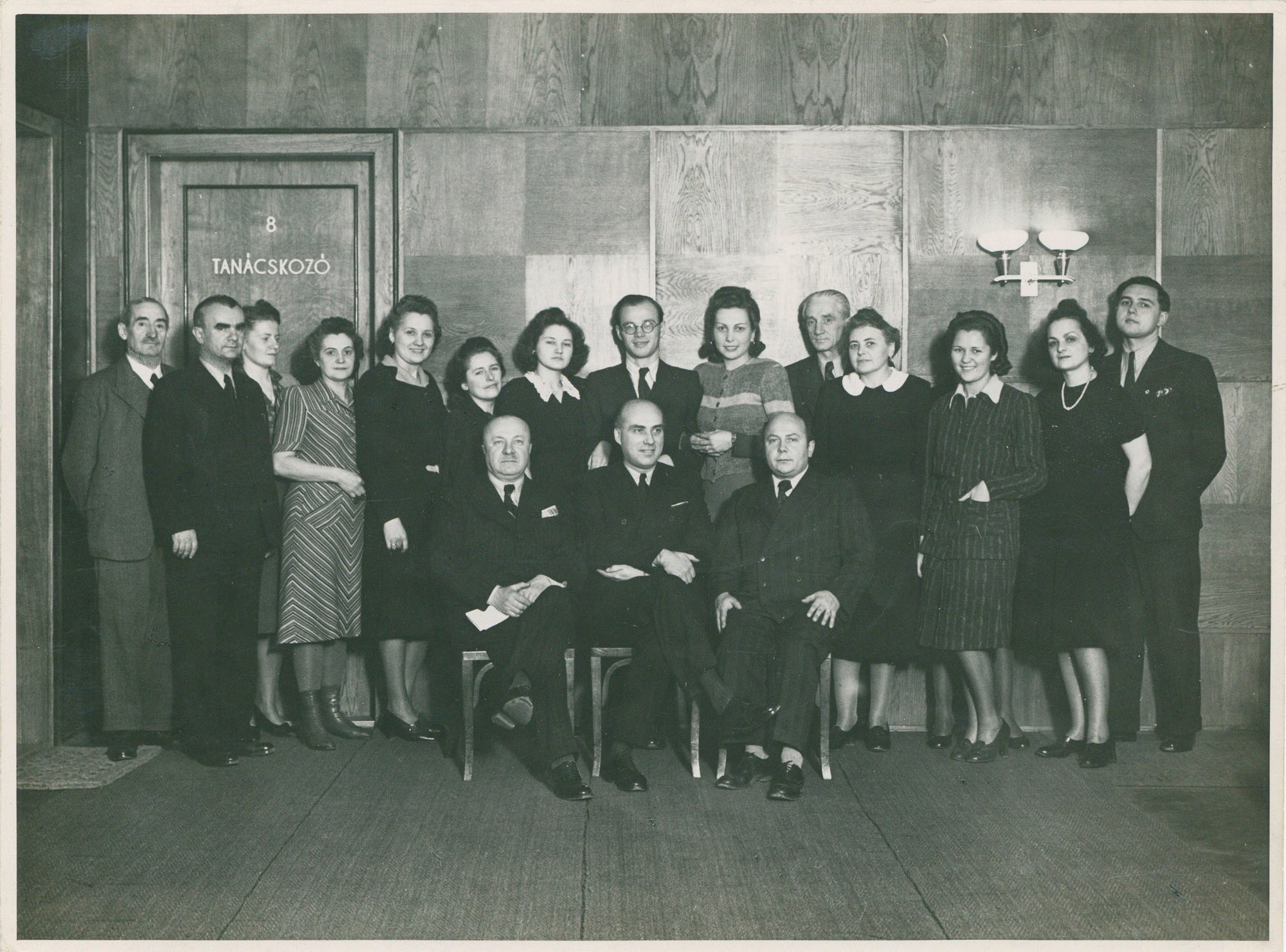 A postamesterek egyesületének tisztviselői (Postamúzeum CC BY-NC-SA)