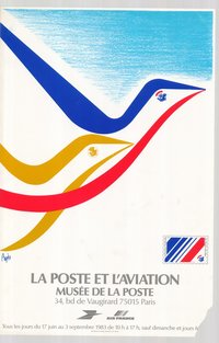 Kiállítási plakát - Francia postamúzeum, 1983