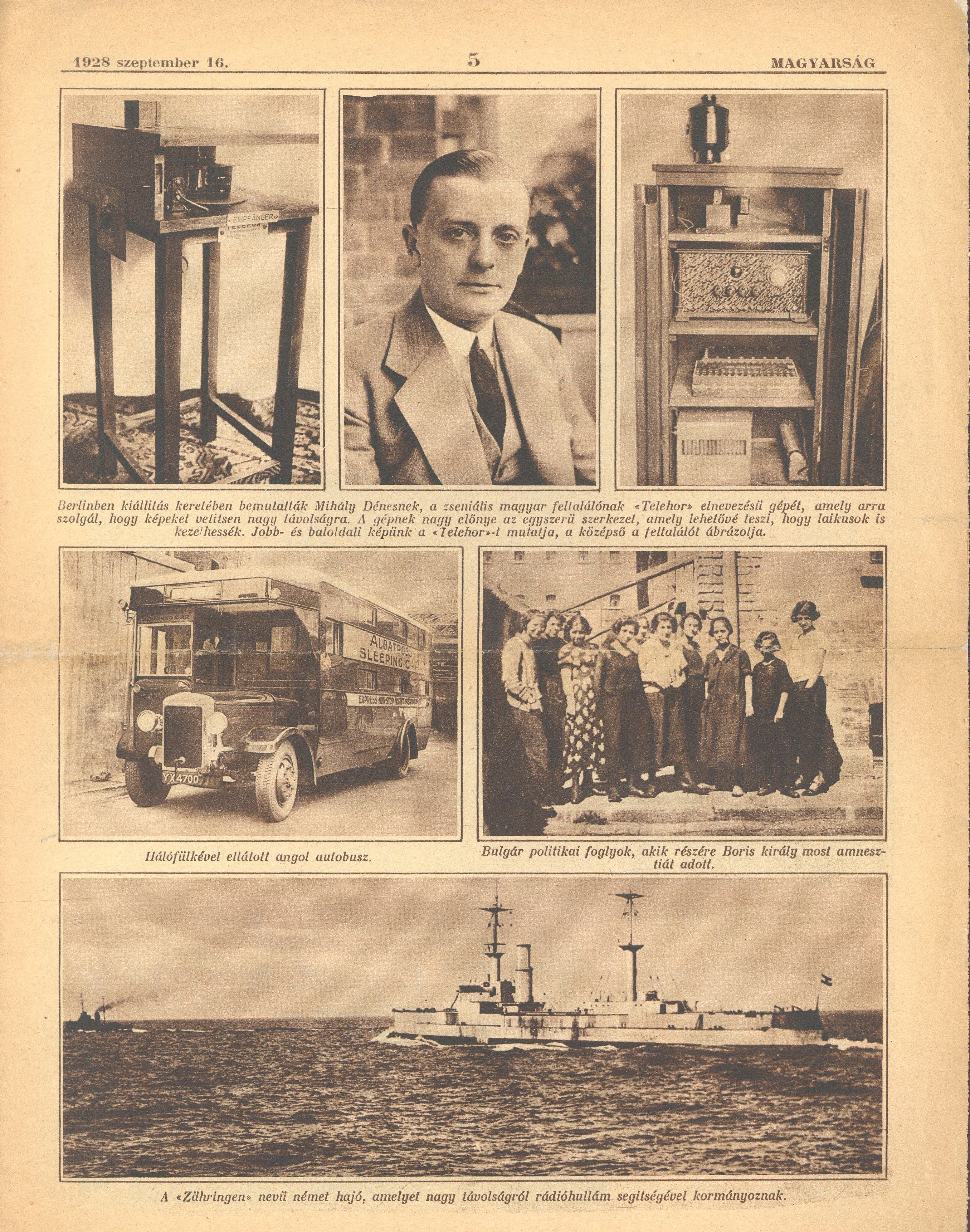 Fényképek újságban (Postamúzeum CC BY-NC-SA)