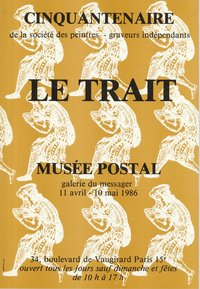 Kiállítási plakát - Francia postamúzeum, 1986