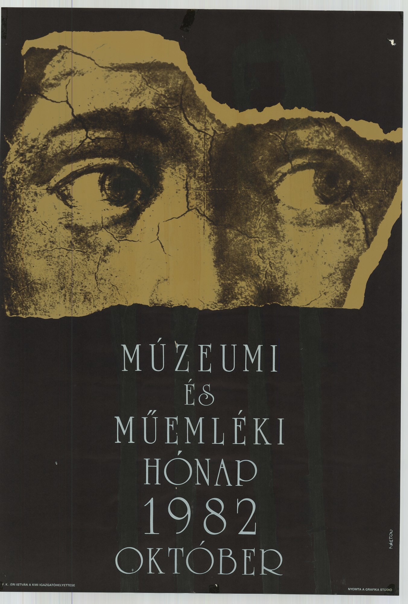 Plakát - Múzeumi és Műemléki hónap, 1982 (Postamúzeum CC BY-NC-SA)